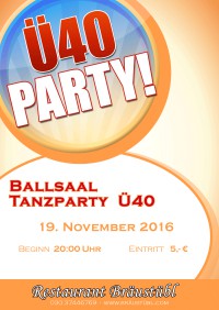 Ballsaal Tanzparty  Ü40 