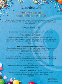Kinderfasching und Kinder-Schlemmer-Buffet / Eintritt frei