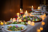 Weihnachtliches Lichterbuffet