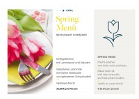 Spring Menü im Monat April