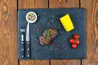 Steak und Salat