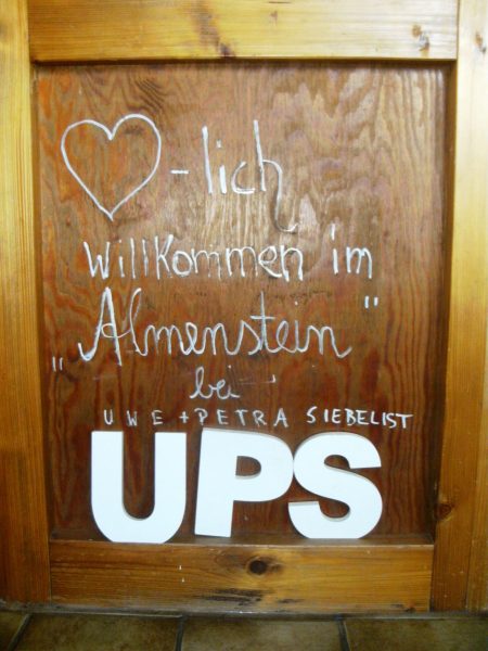 Almenstein ...bei UPS - das kleine Gasthaus