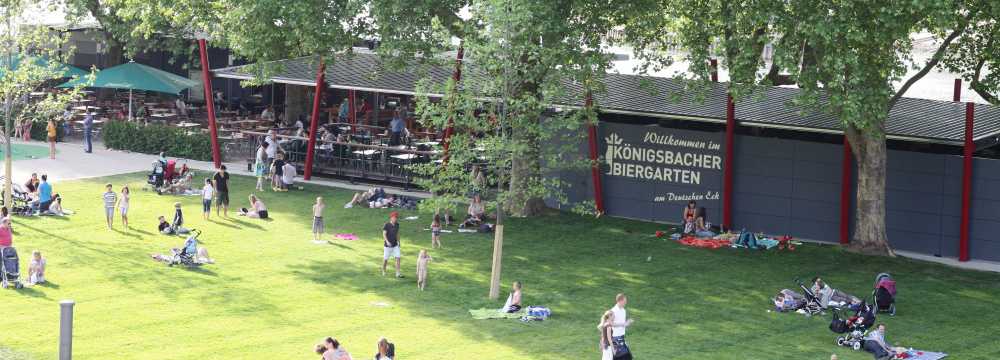 Königsbacher Biergarten am Deutschen Eck