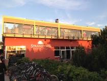 Logo Strandhaus Orange Blue