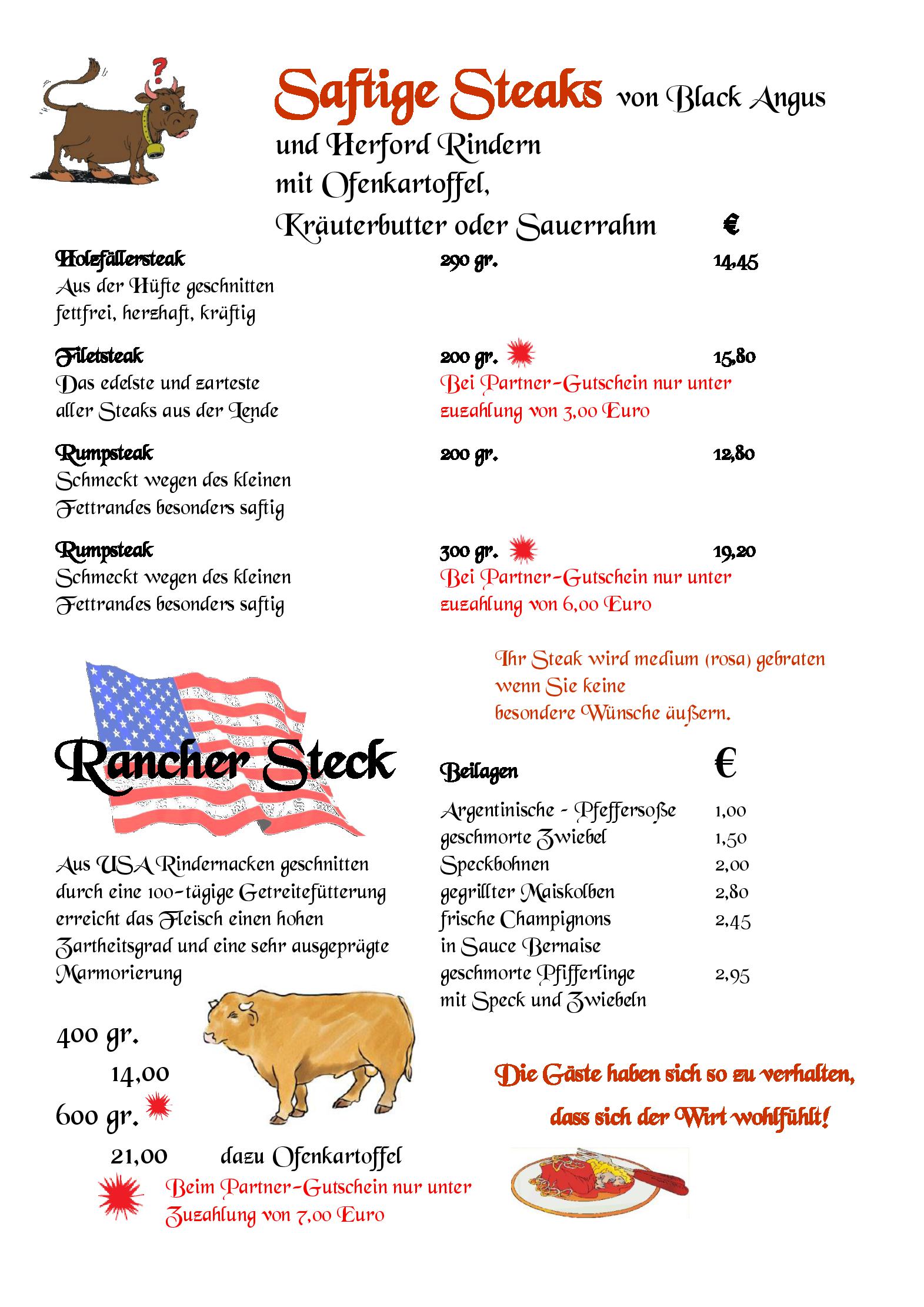 Speisekarte