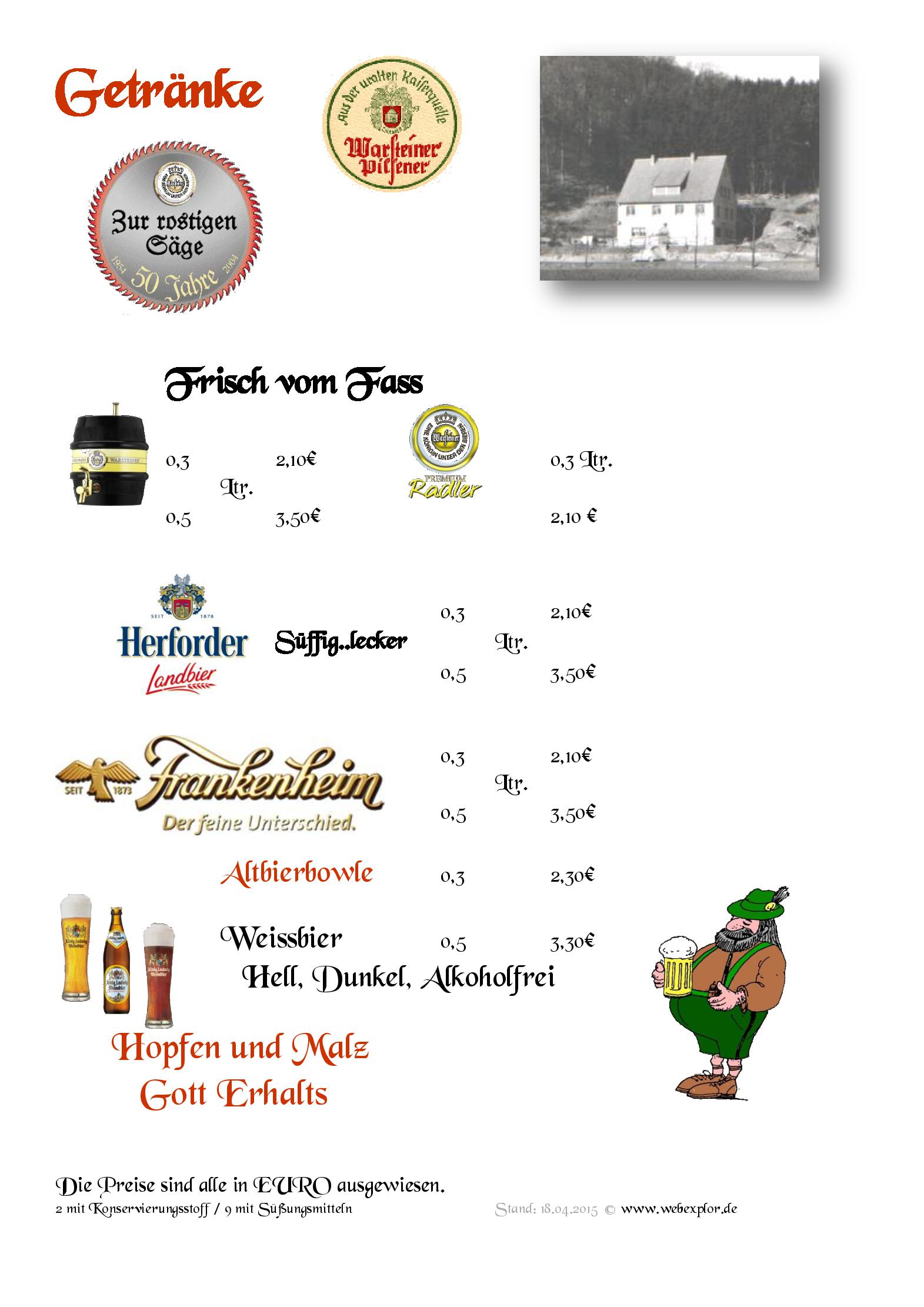 Speisekarte