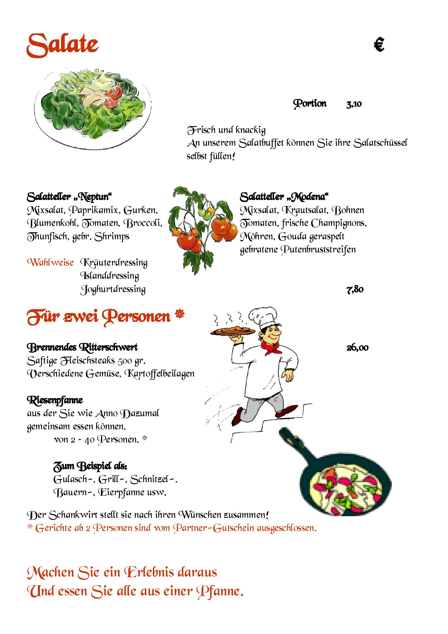 Speisekarte