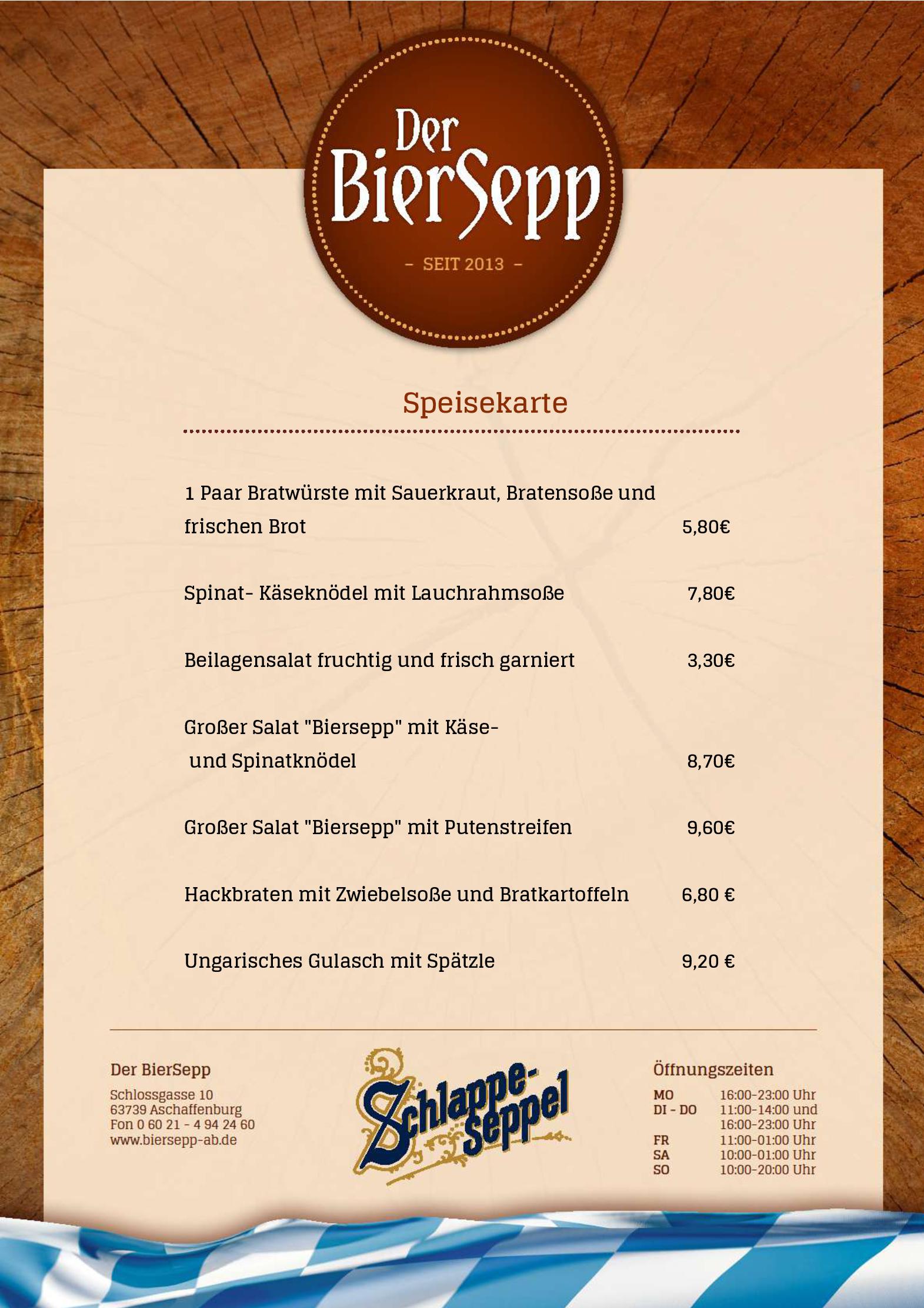 Speisekarte
