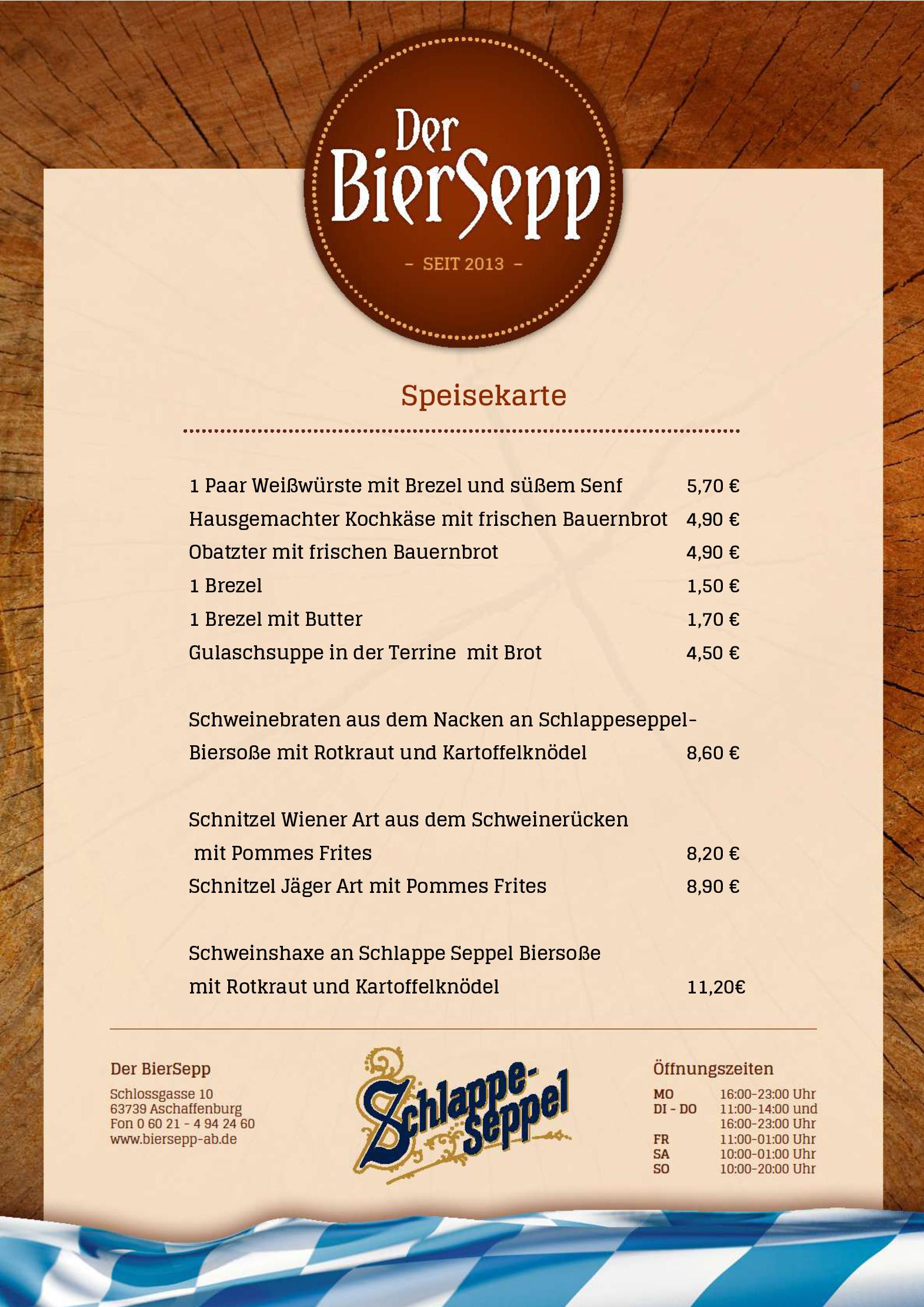 Speisekarte