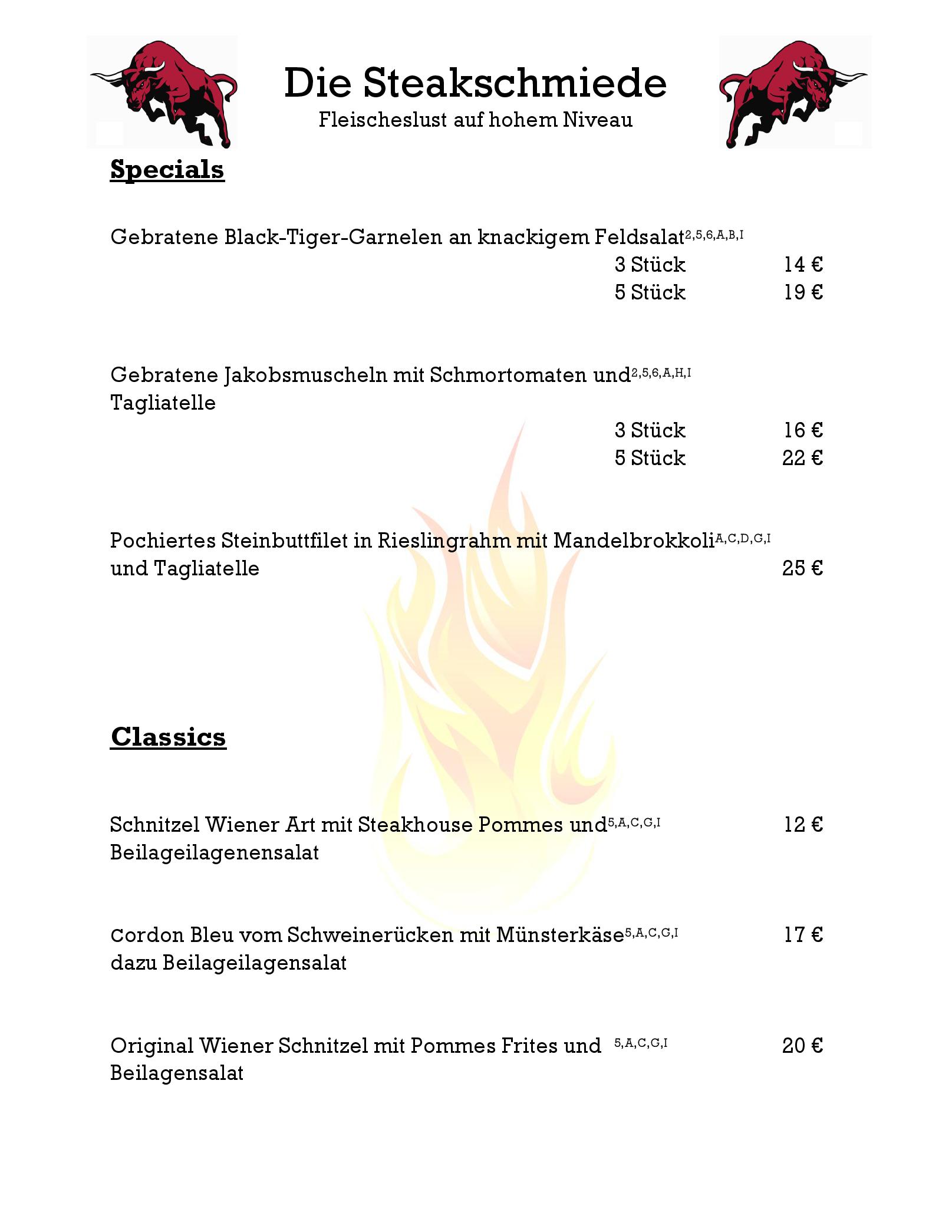 Speisekarte
