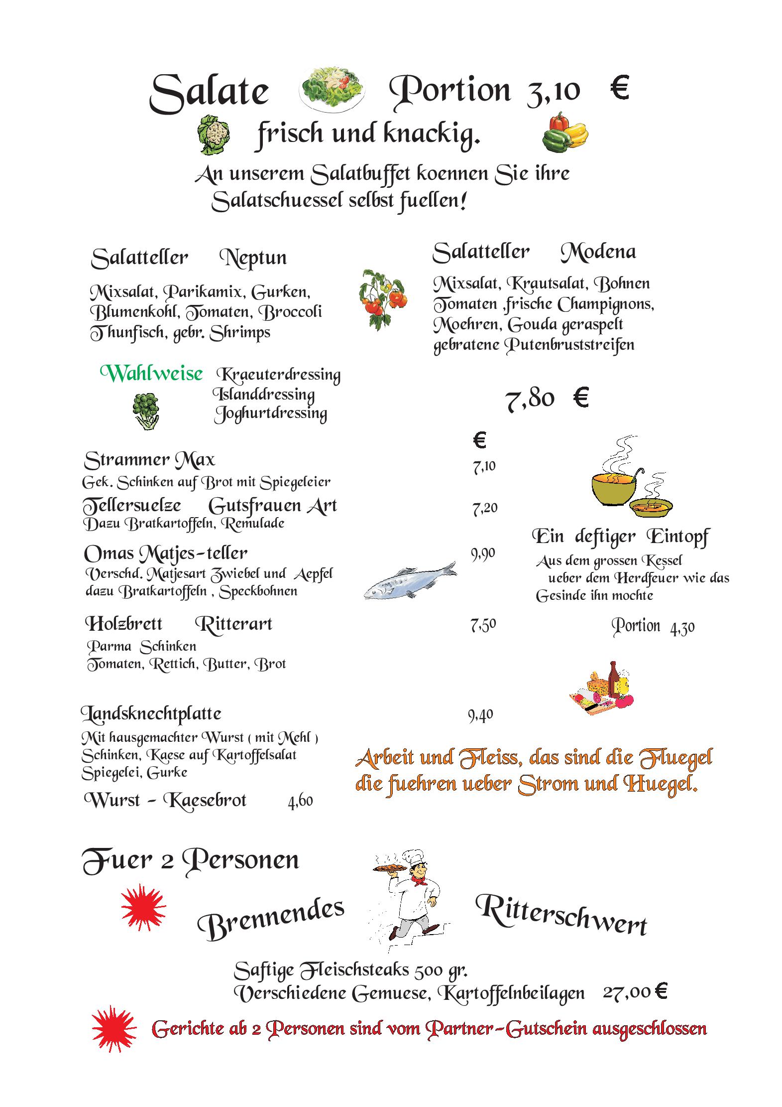 Speisekarte