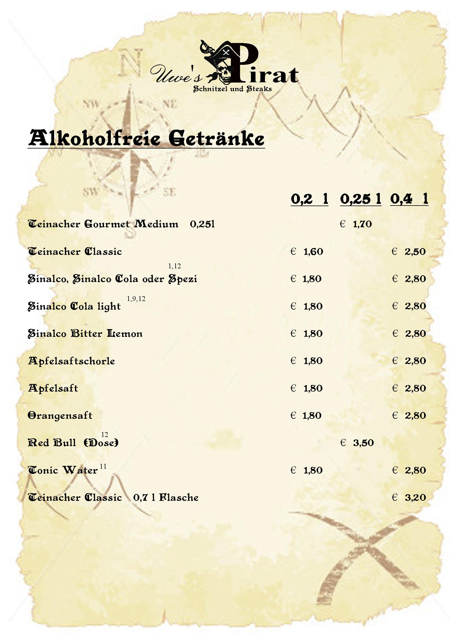 Speisekarte