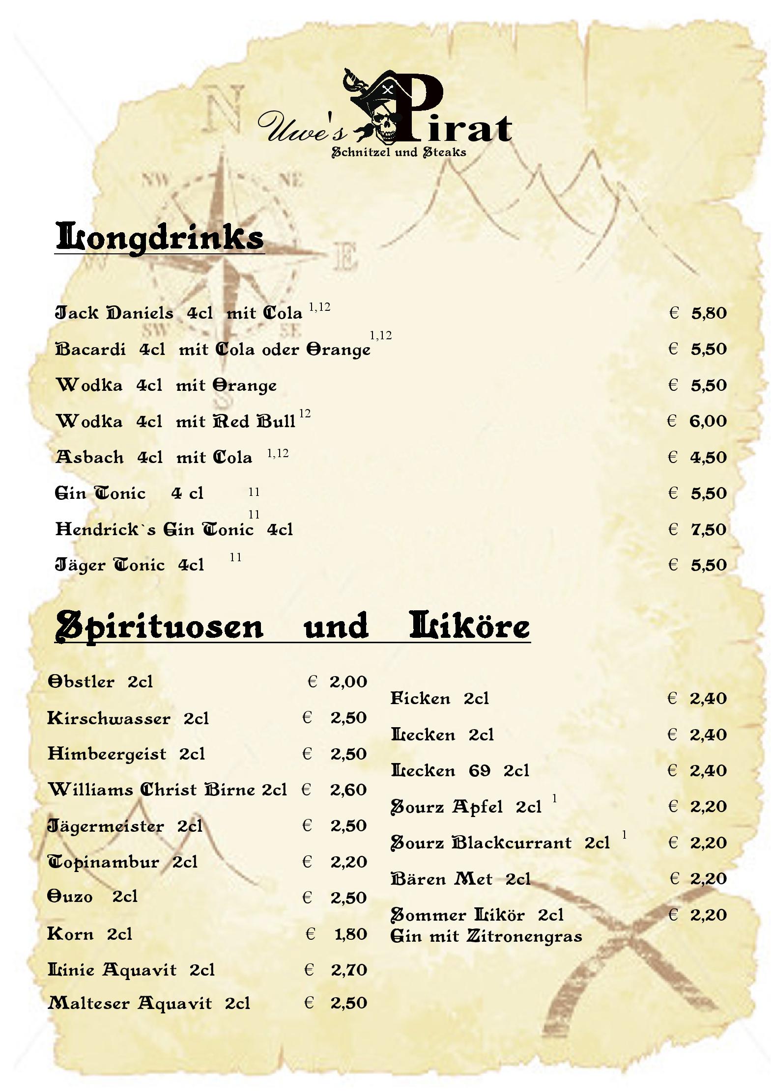 Speisekarte
