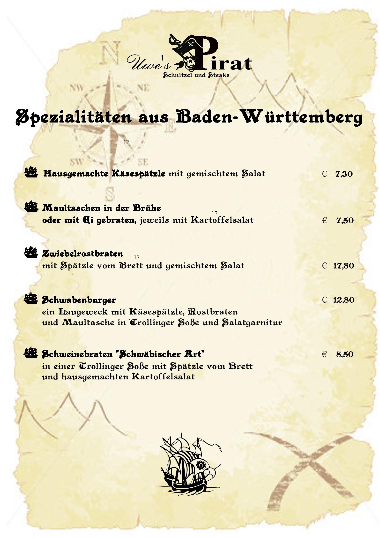 Speisekarte