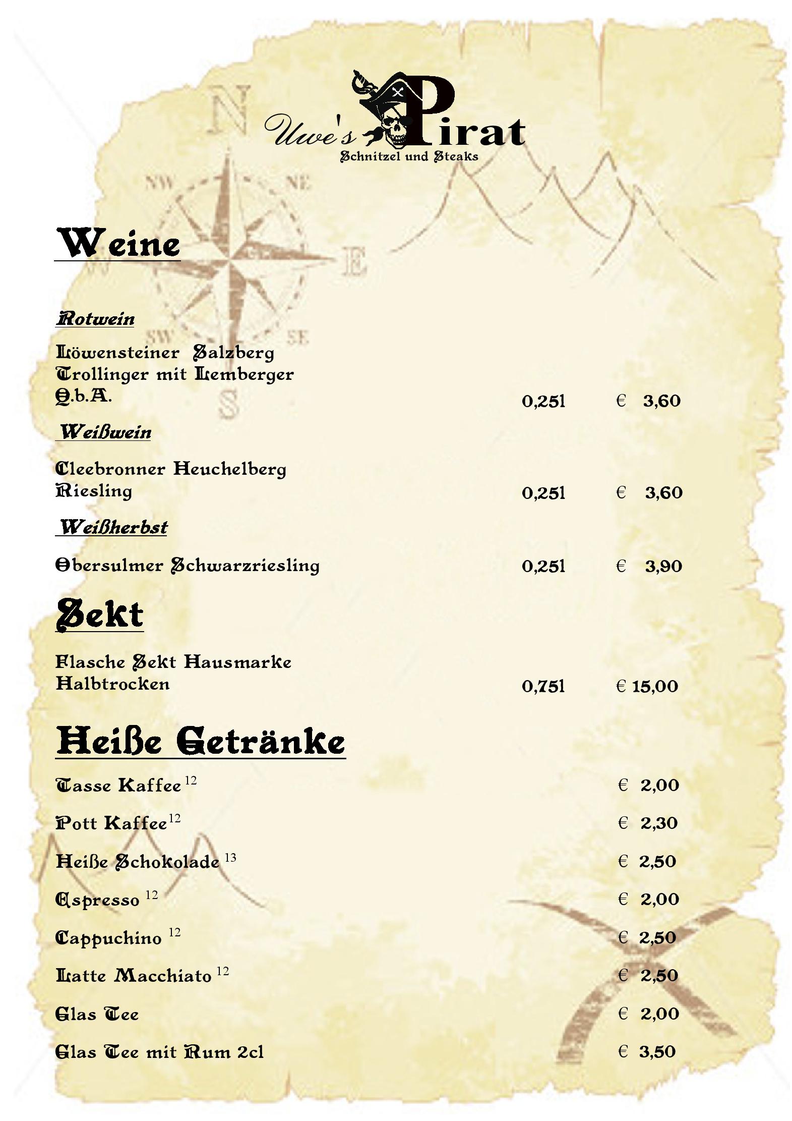 Speisekarte