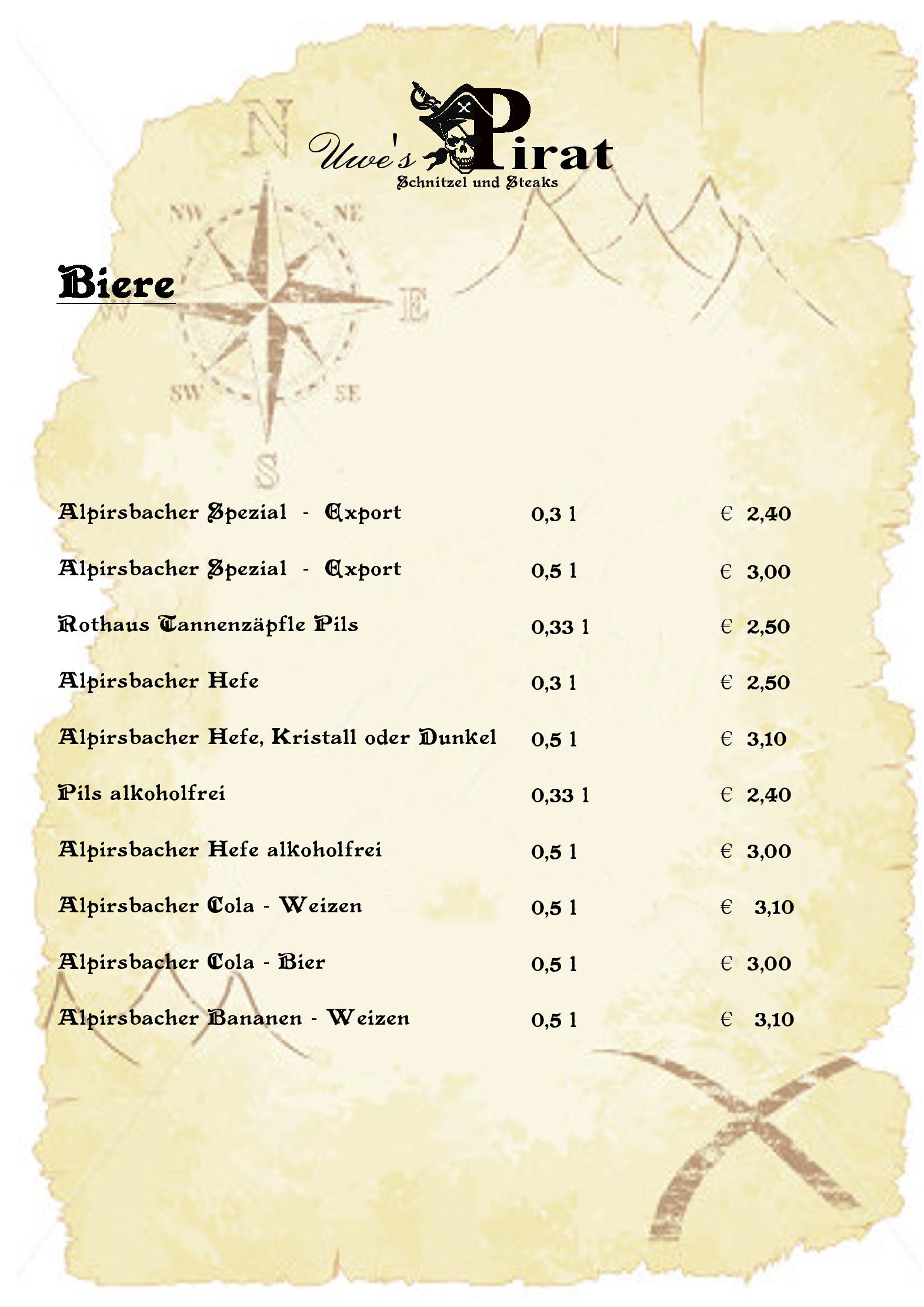 Speisekarte