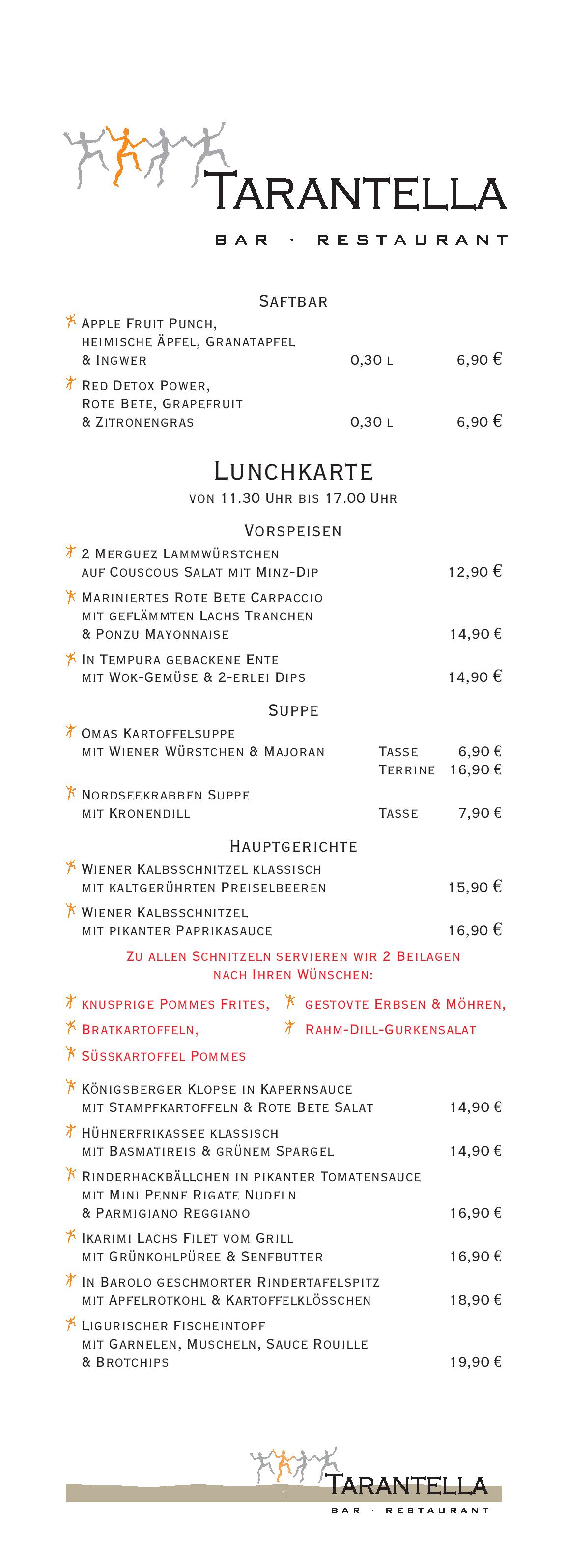 Speisekarte
