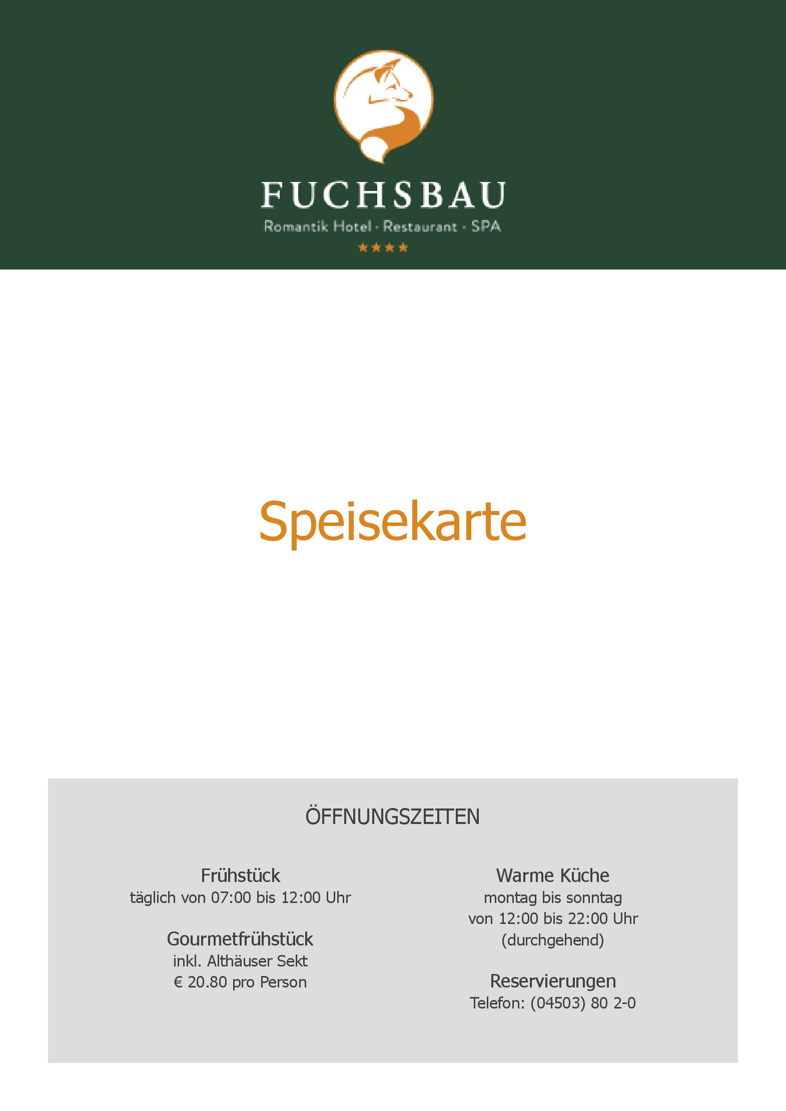 Speisekarte