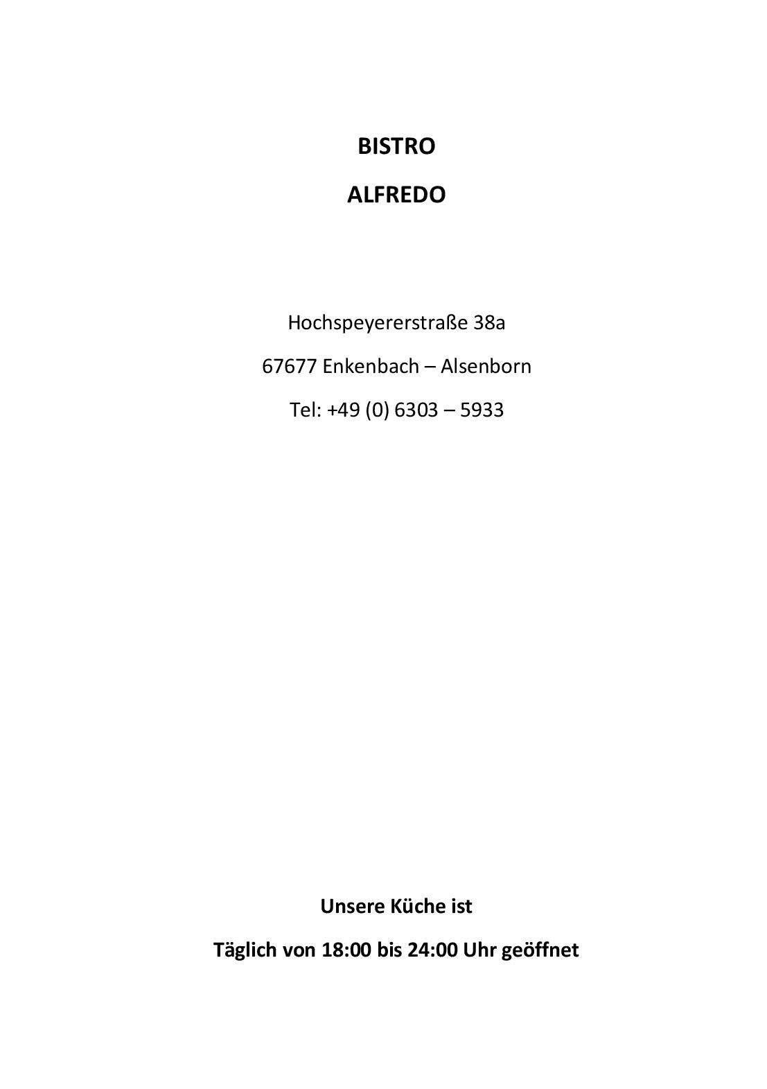 Speisekarte