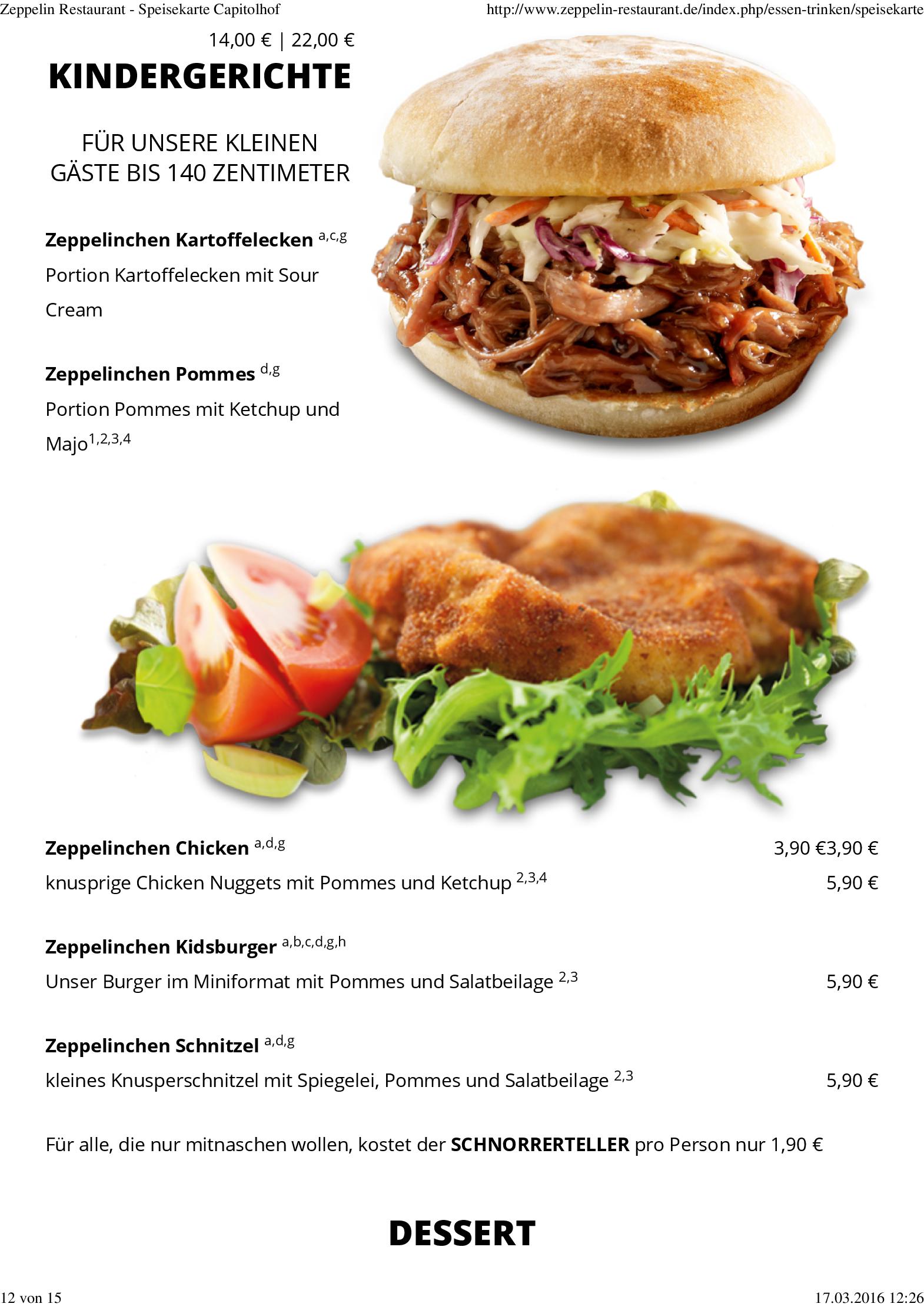 Speisekarte