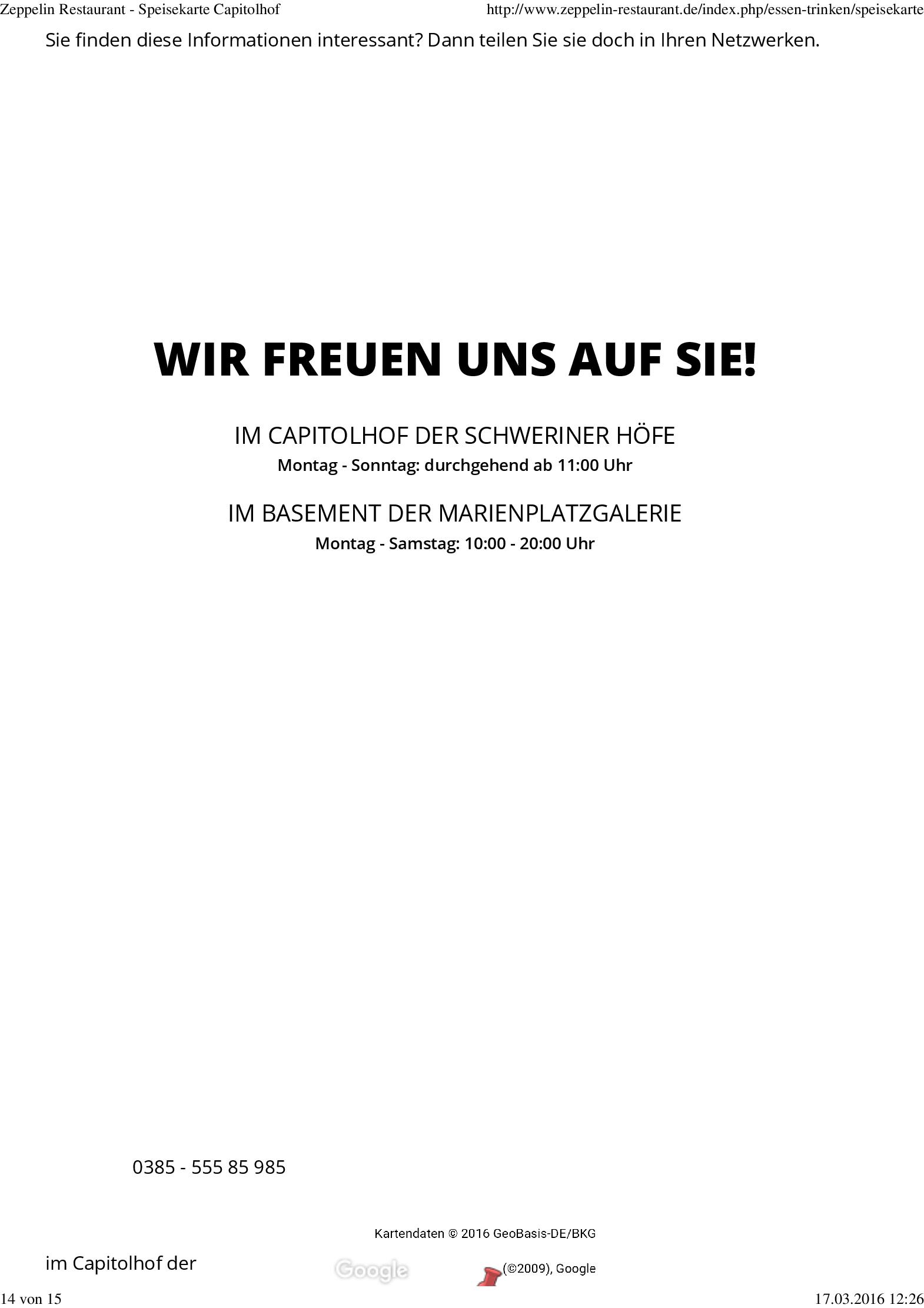 Speisekarte