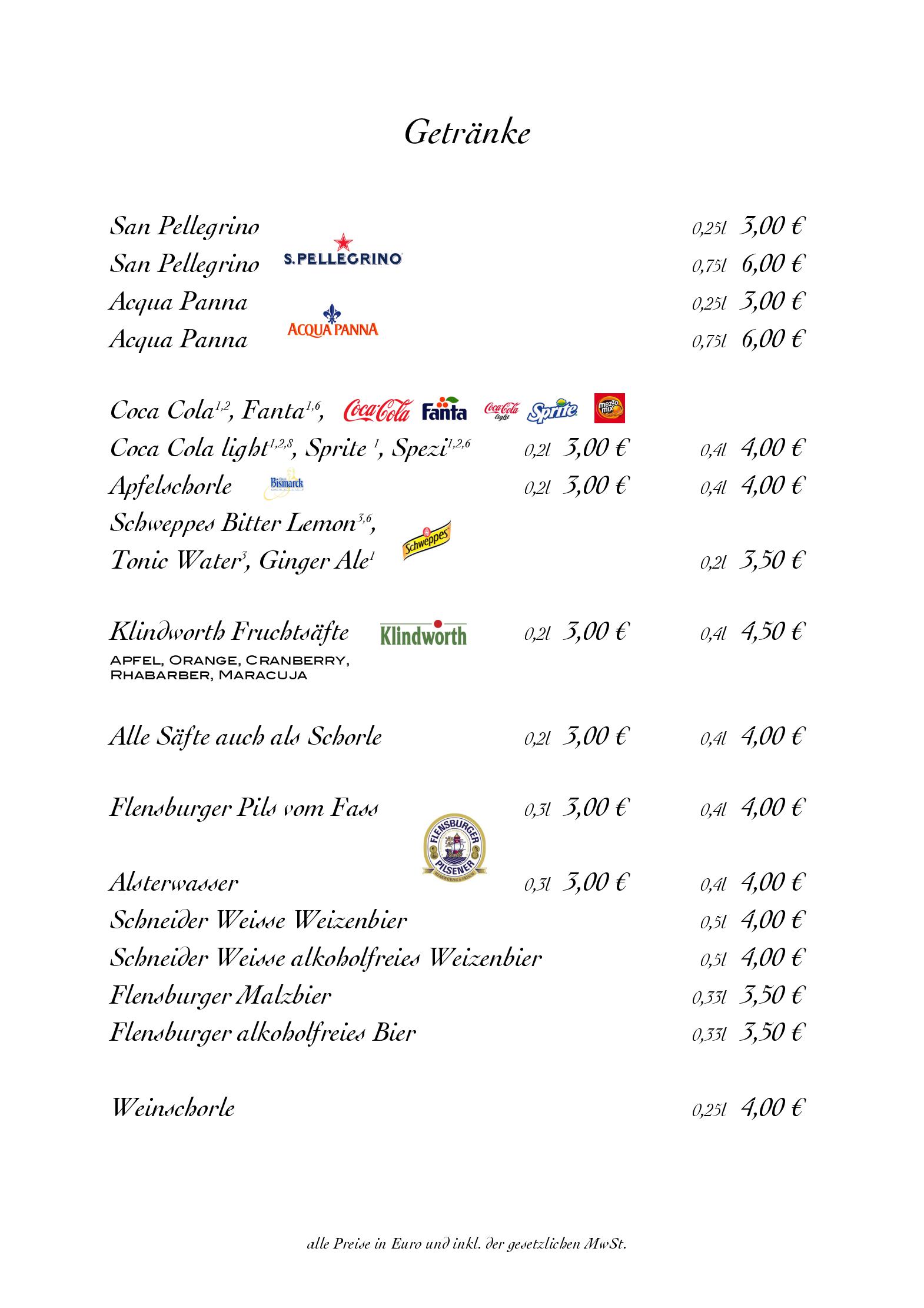 Speisekarte