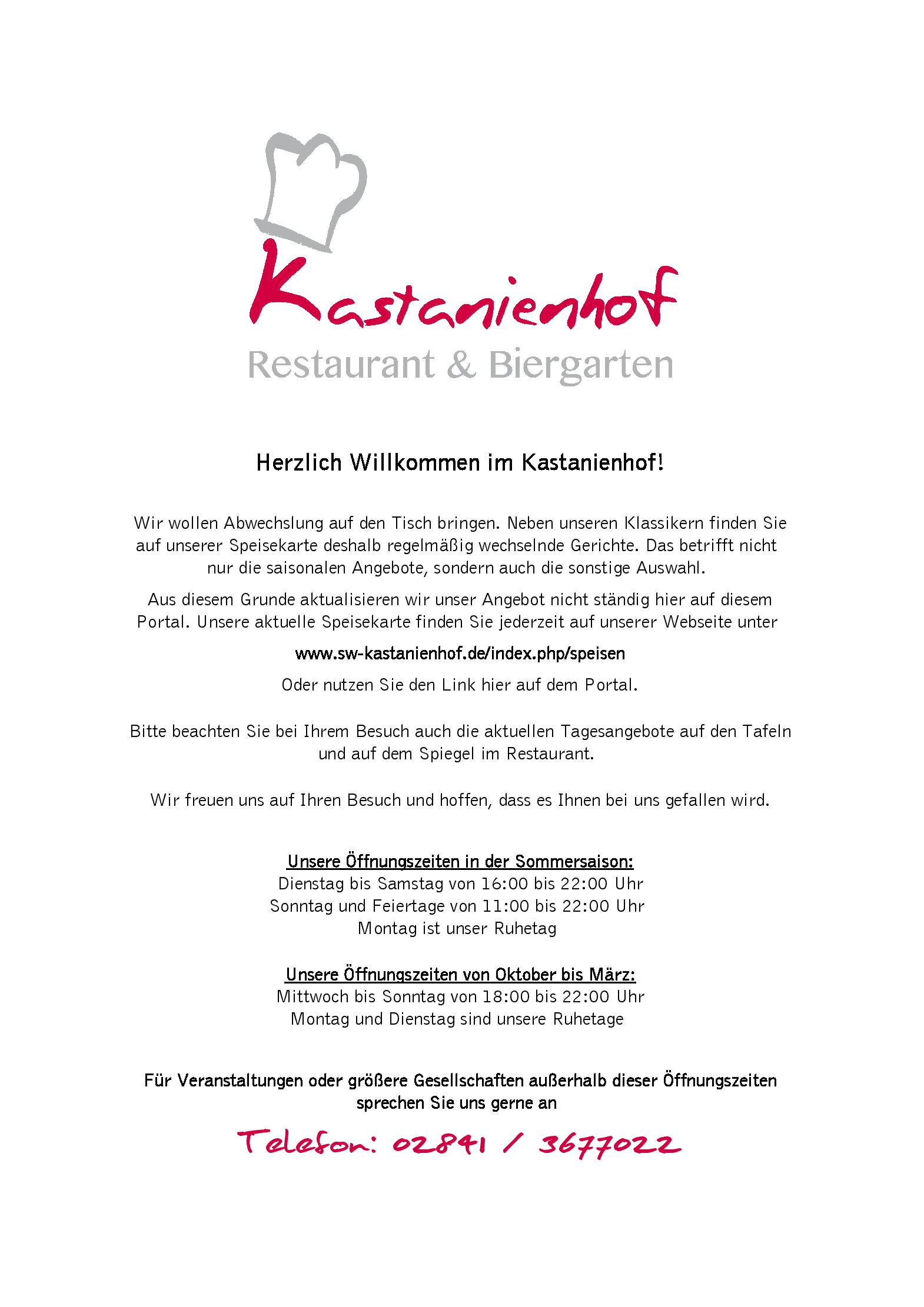 Speisekarte