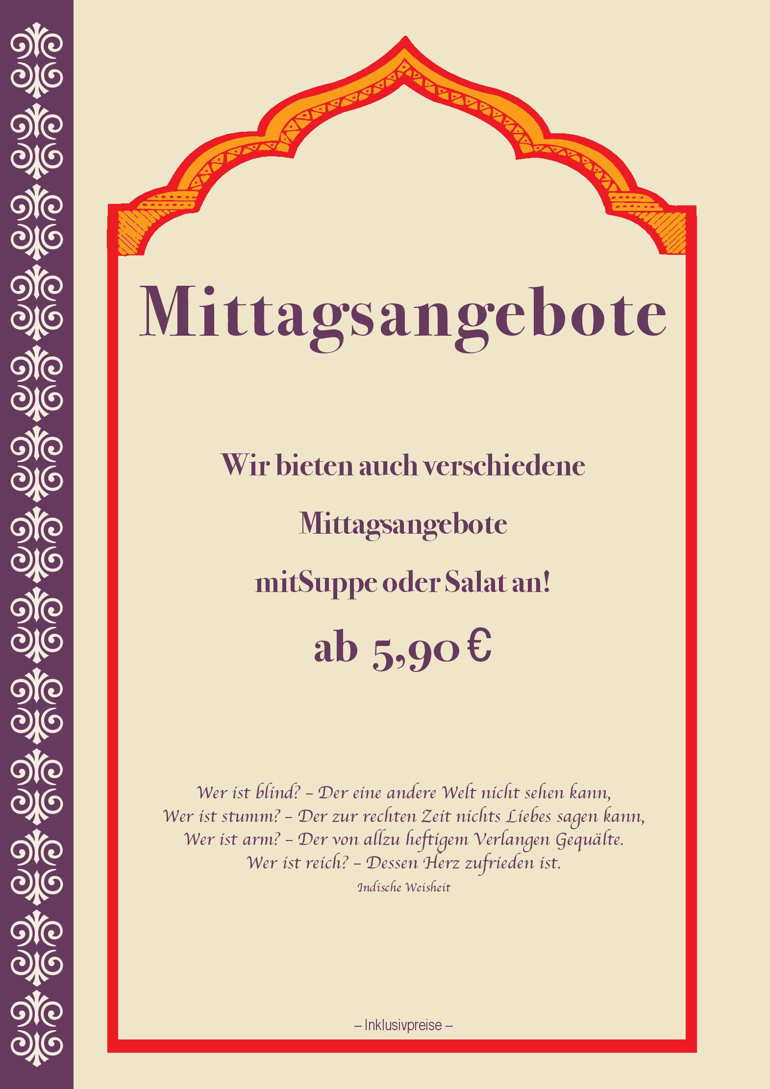 Speisekarte