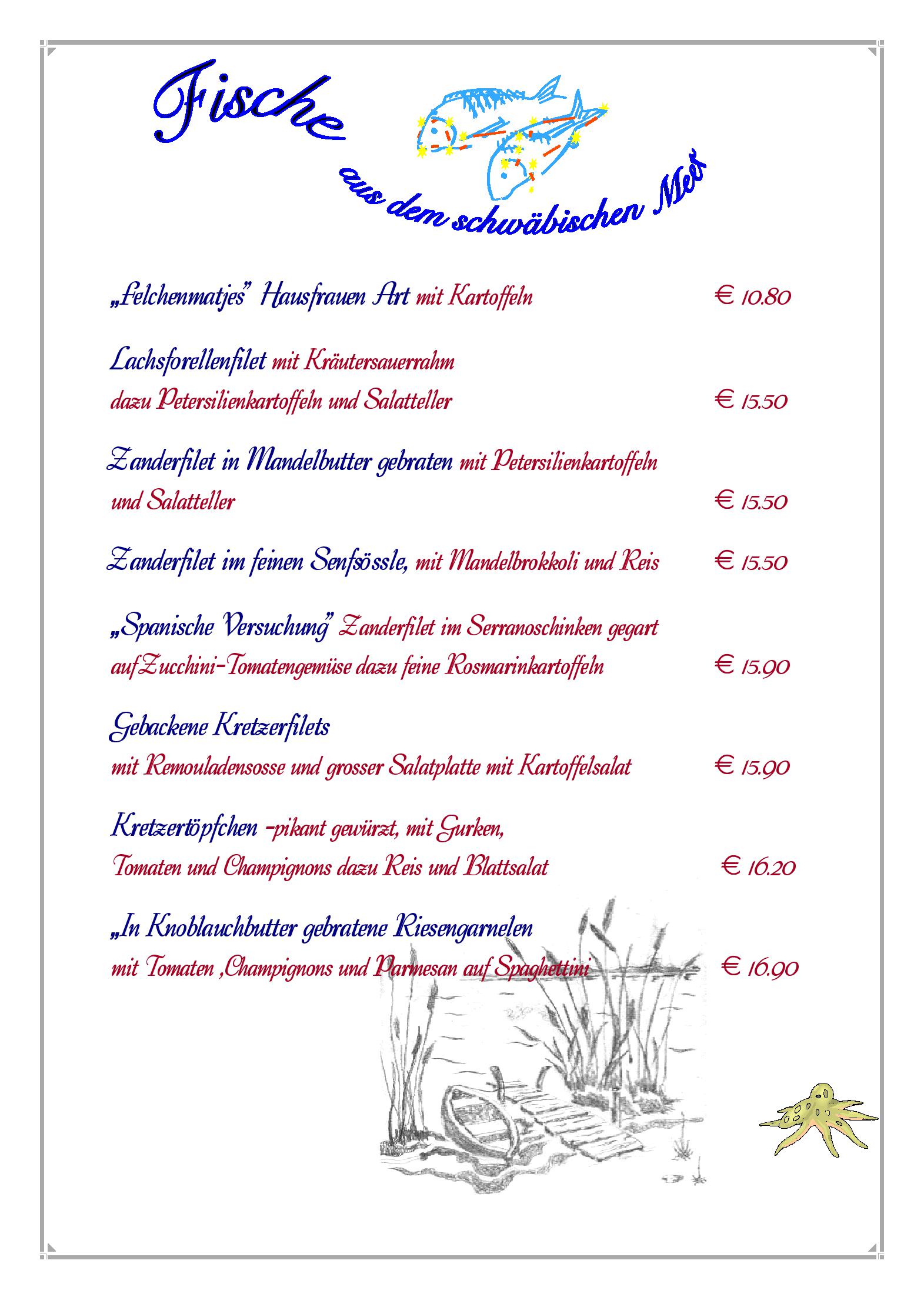 Speisekarte