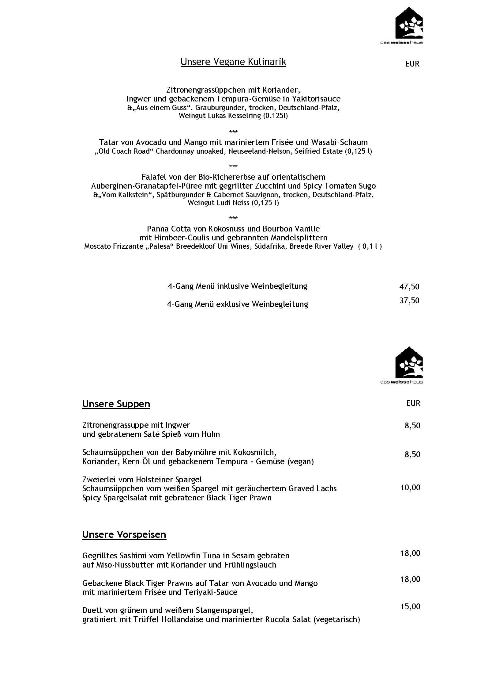 Speisekarte