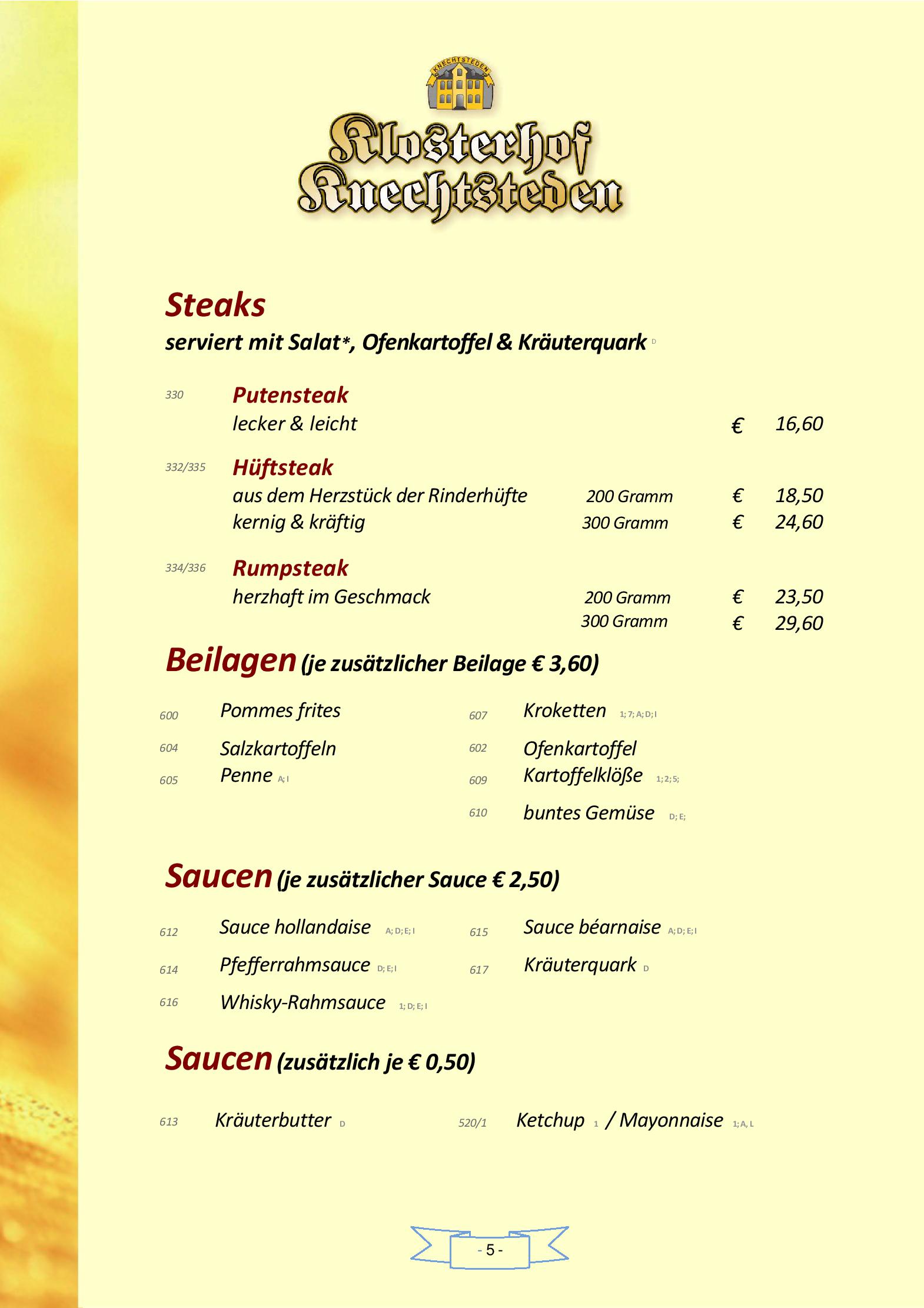 Speisekarte