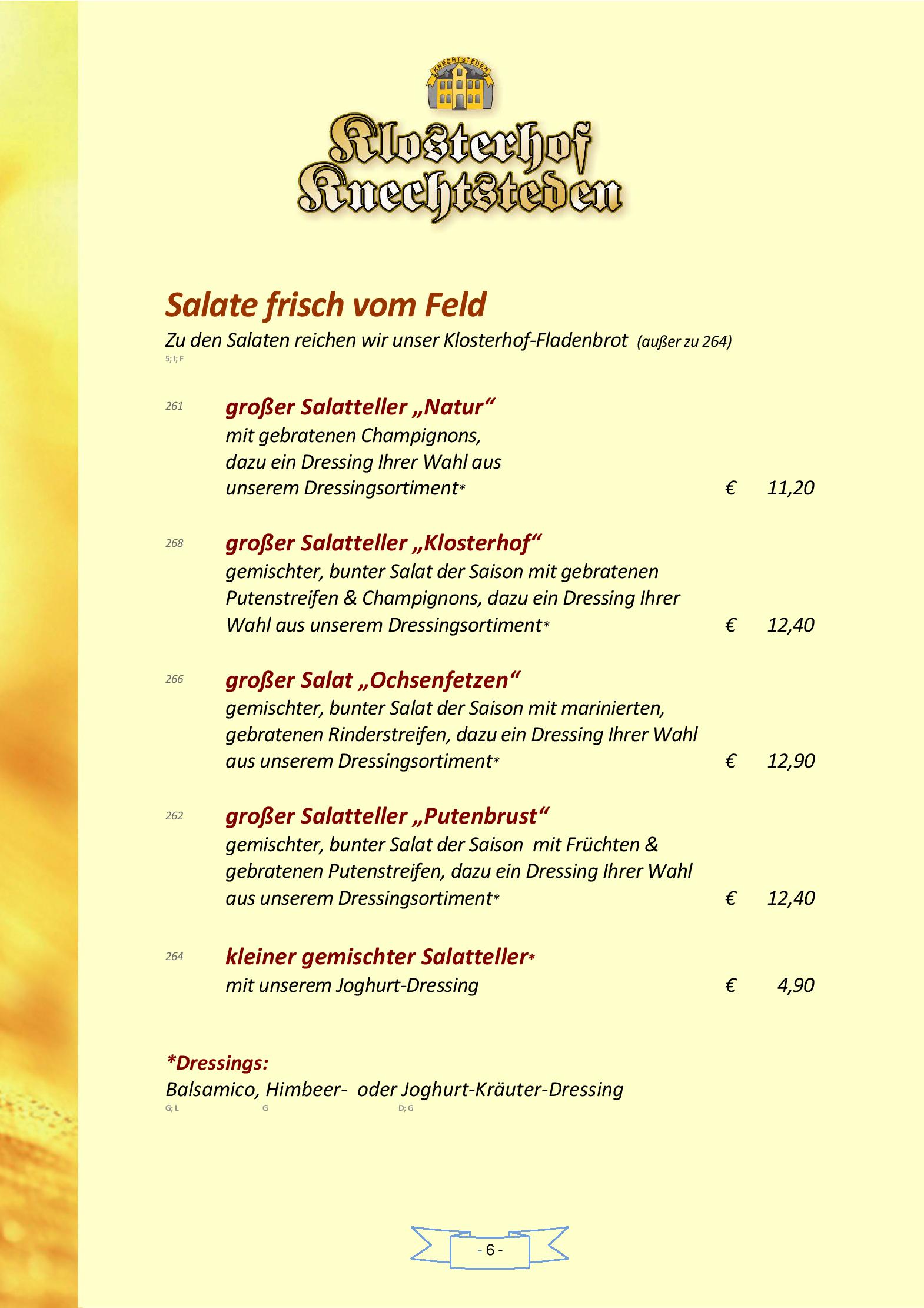 Speisekarte