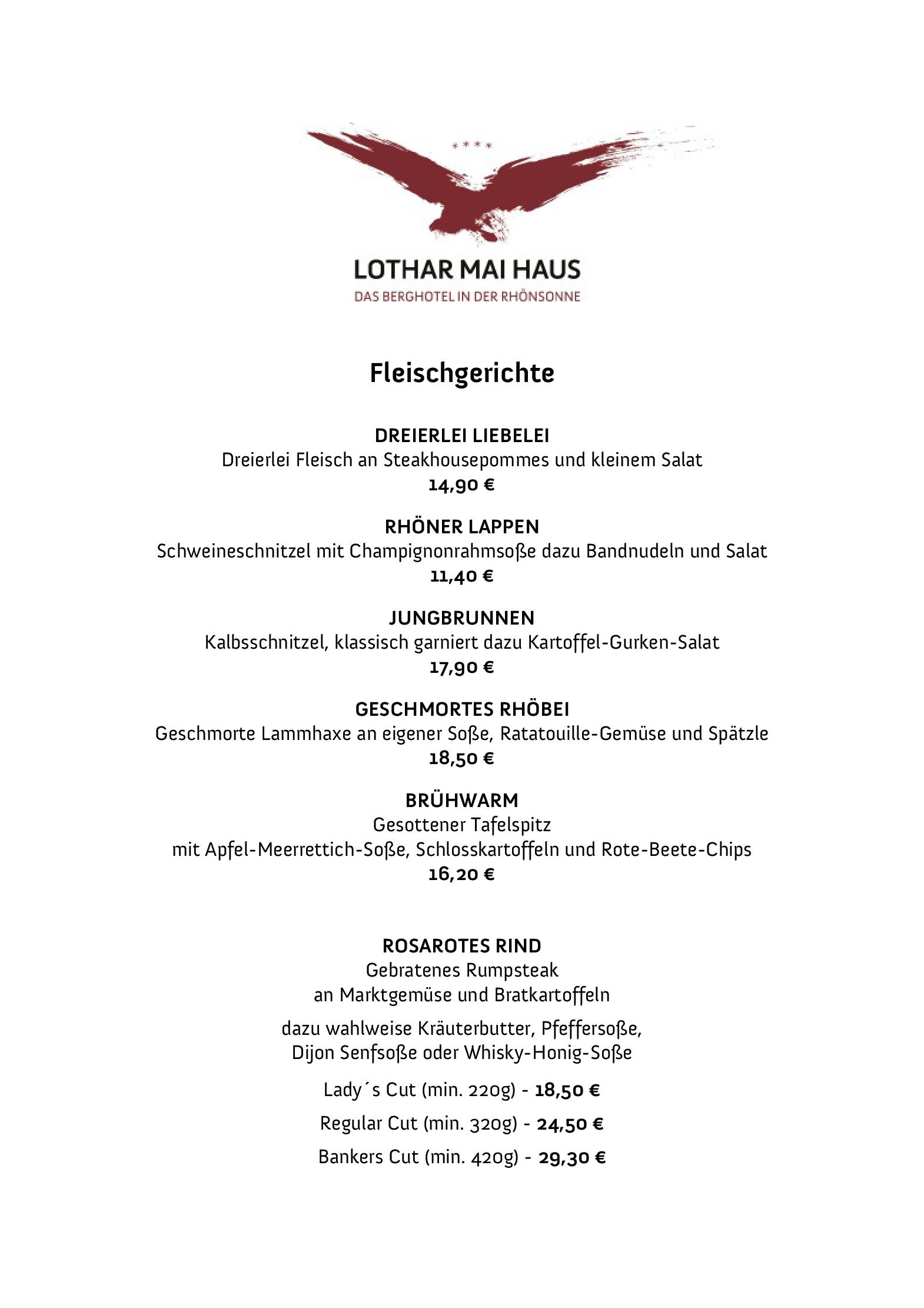 Speisekarte