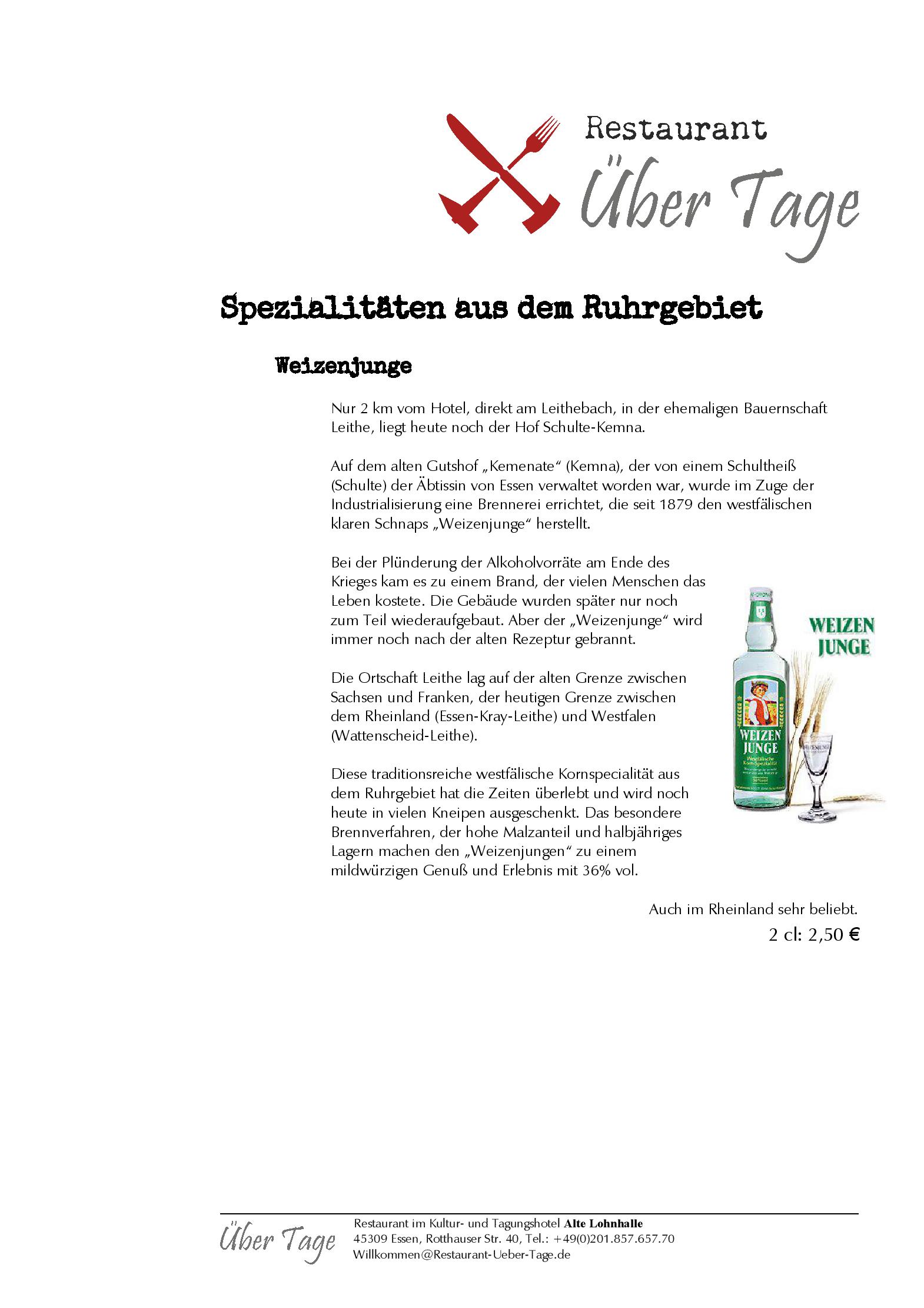 Speisekarte