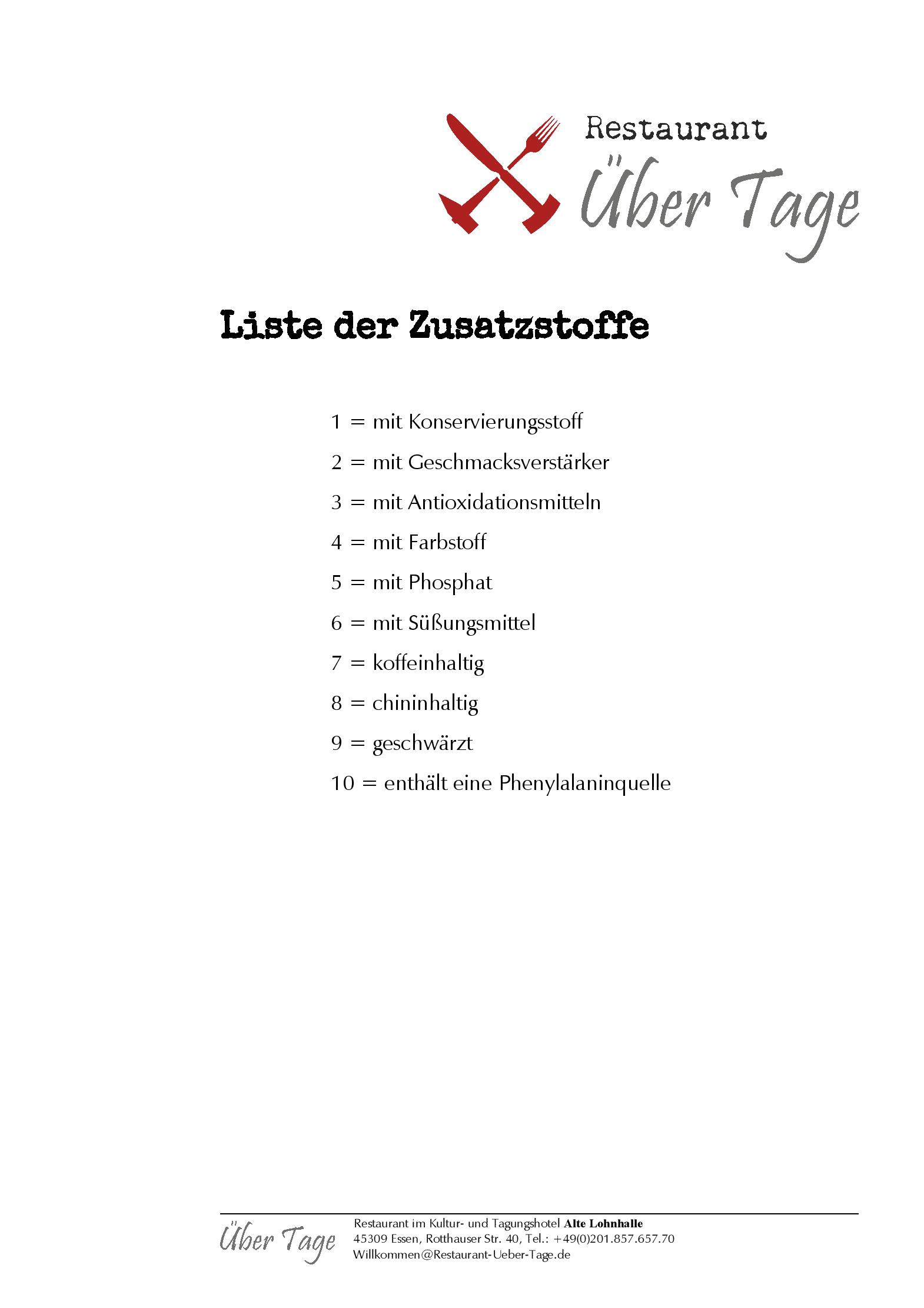 Speisekarte