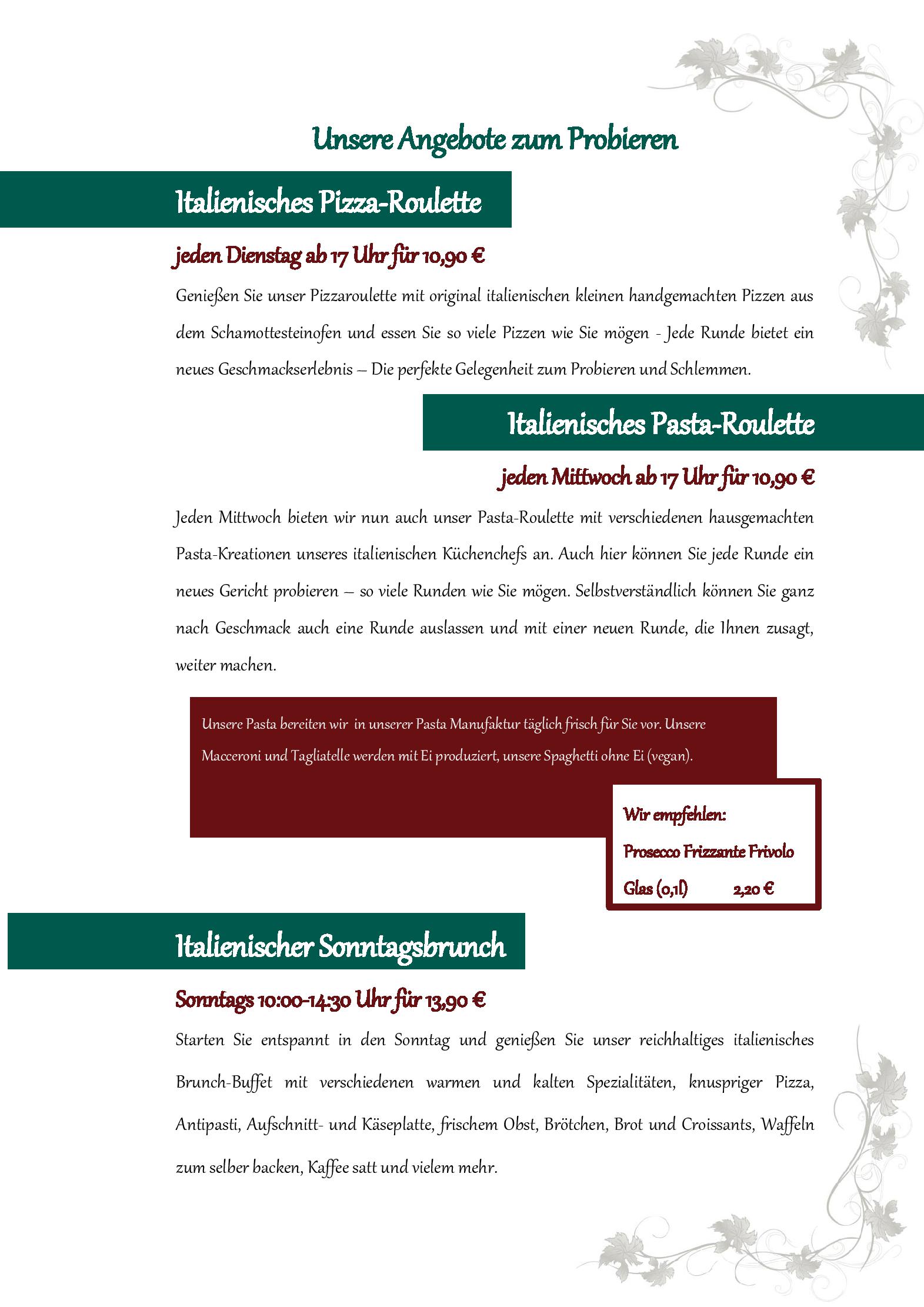Speisekarte