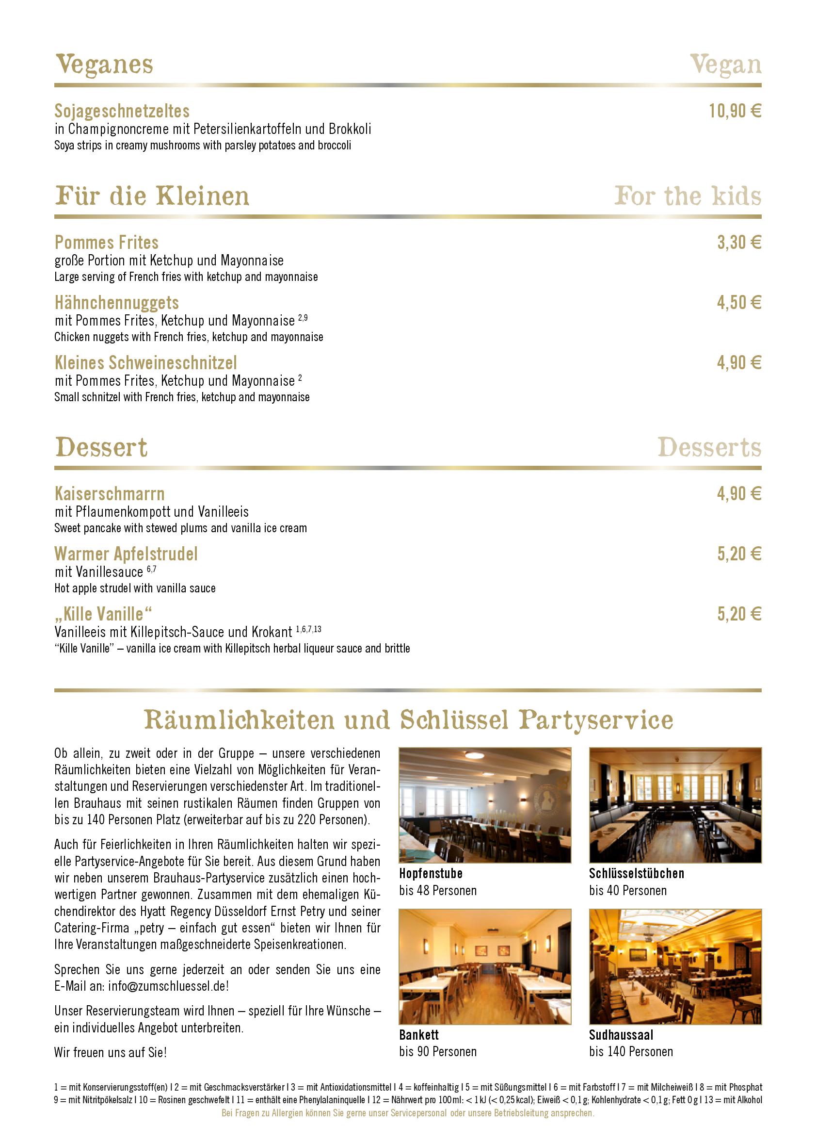Speisekarte