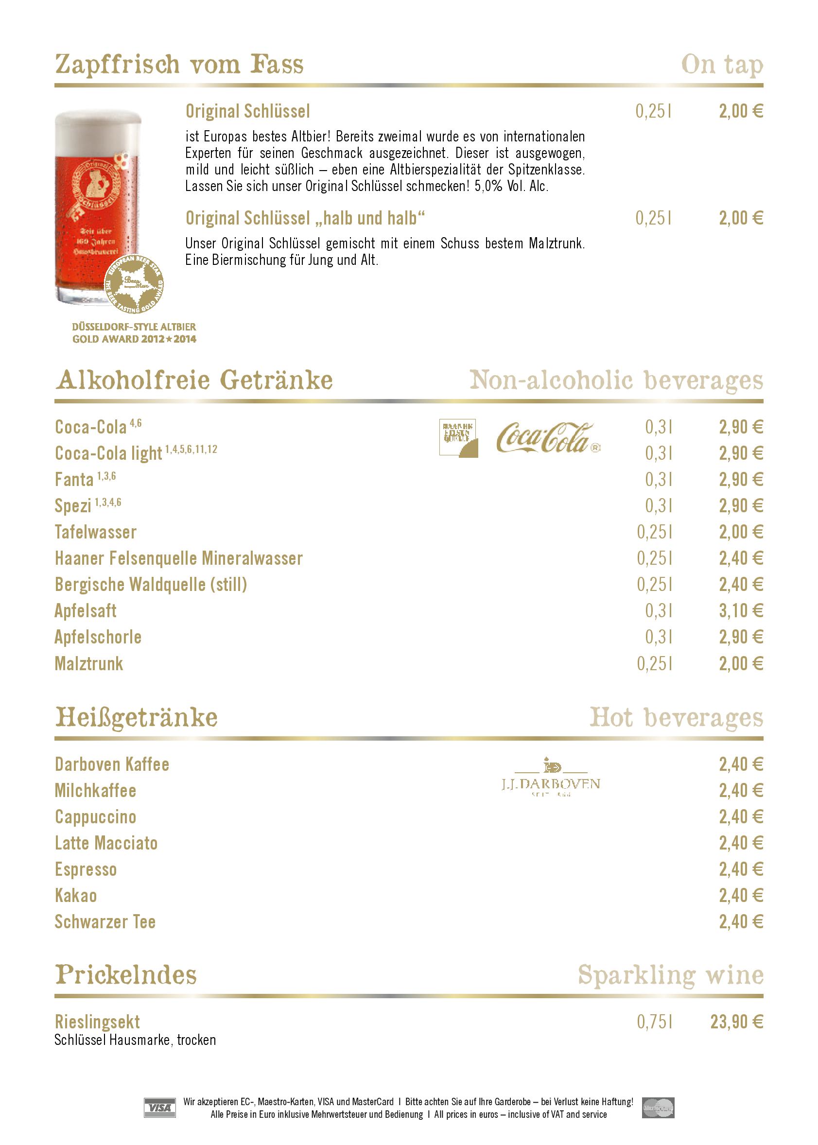 Speisekarte