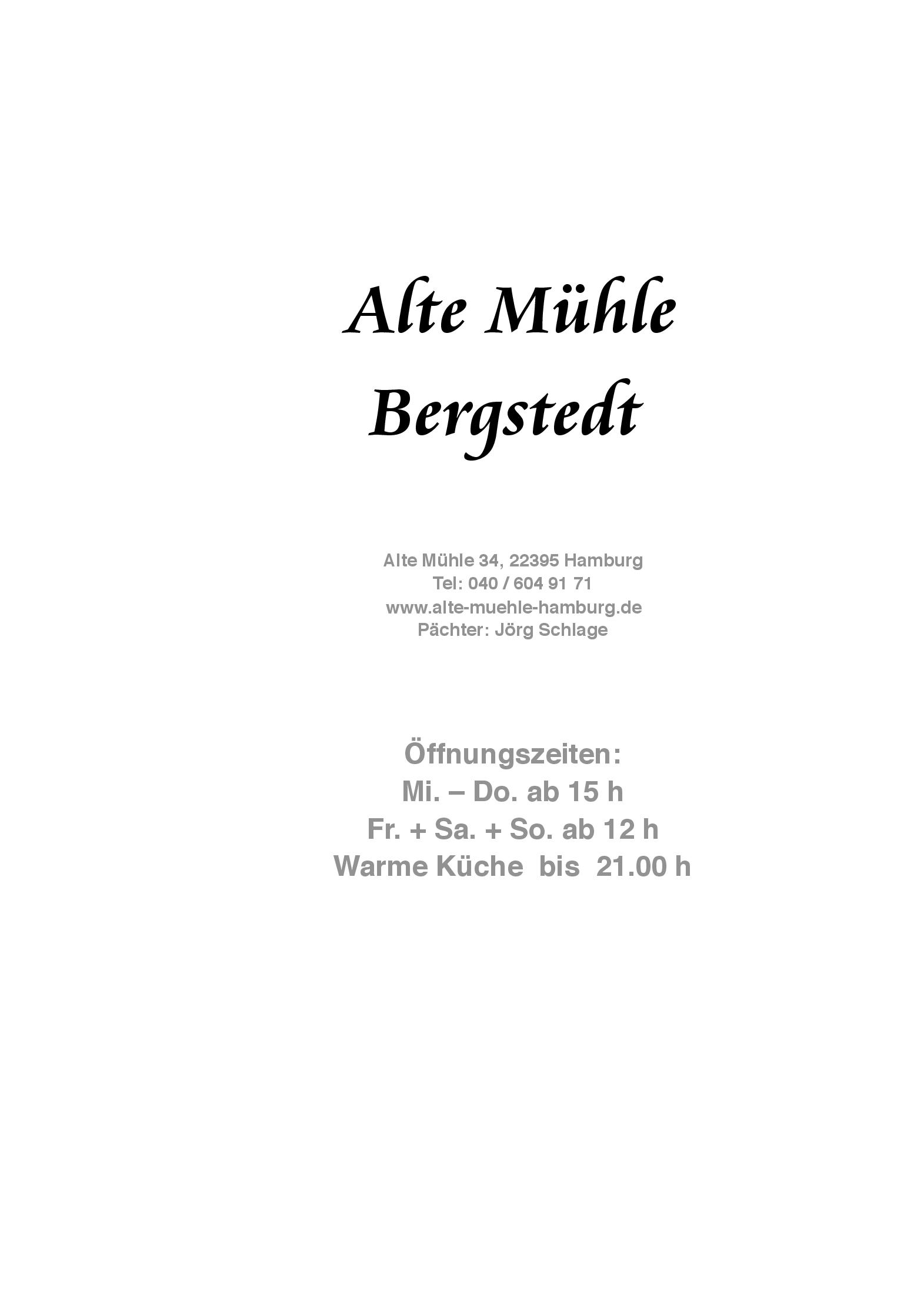 Speisekarte
