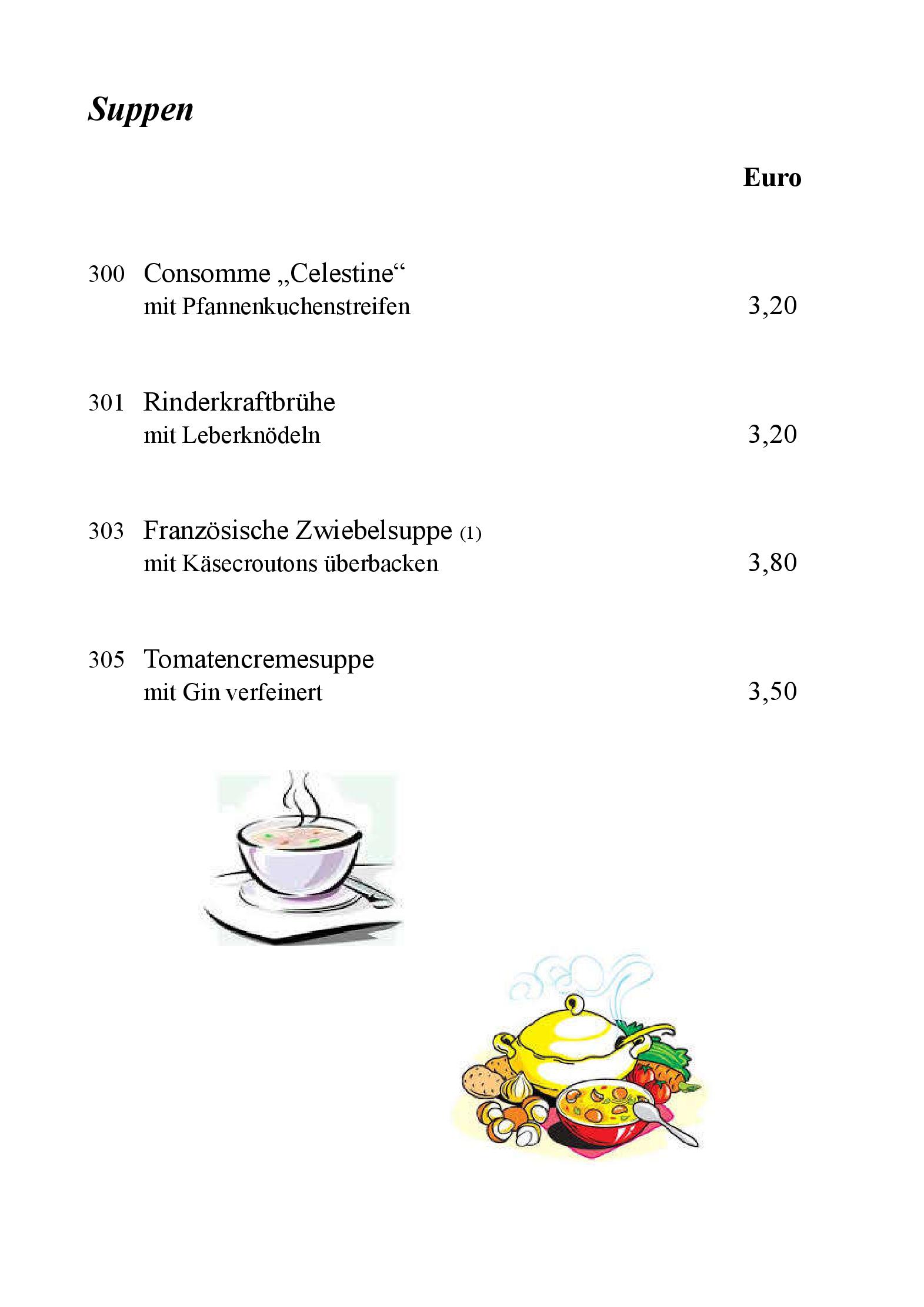 Speisekarte