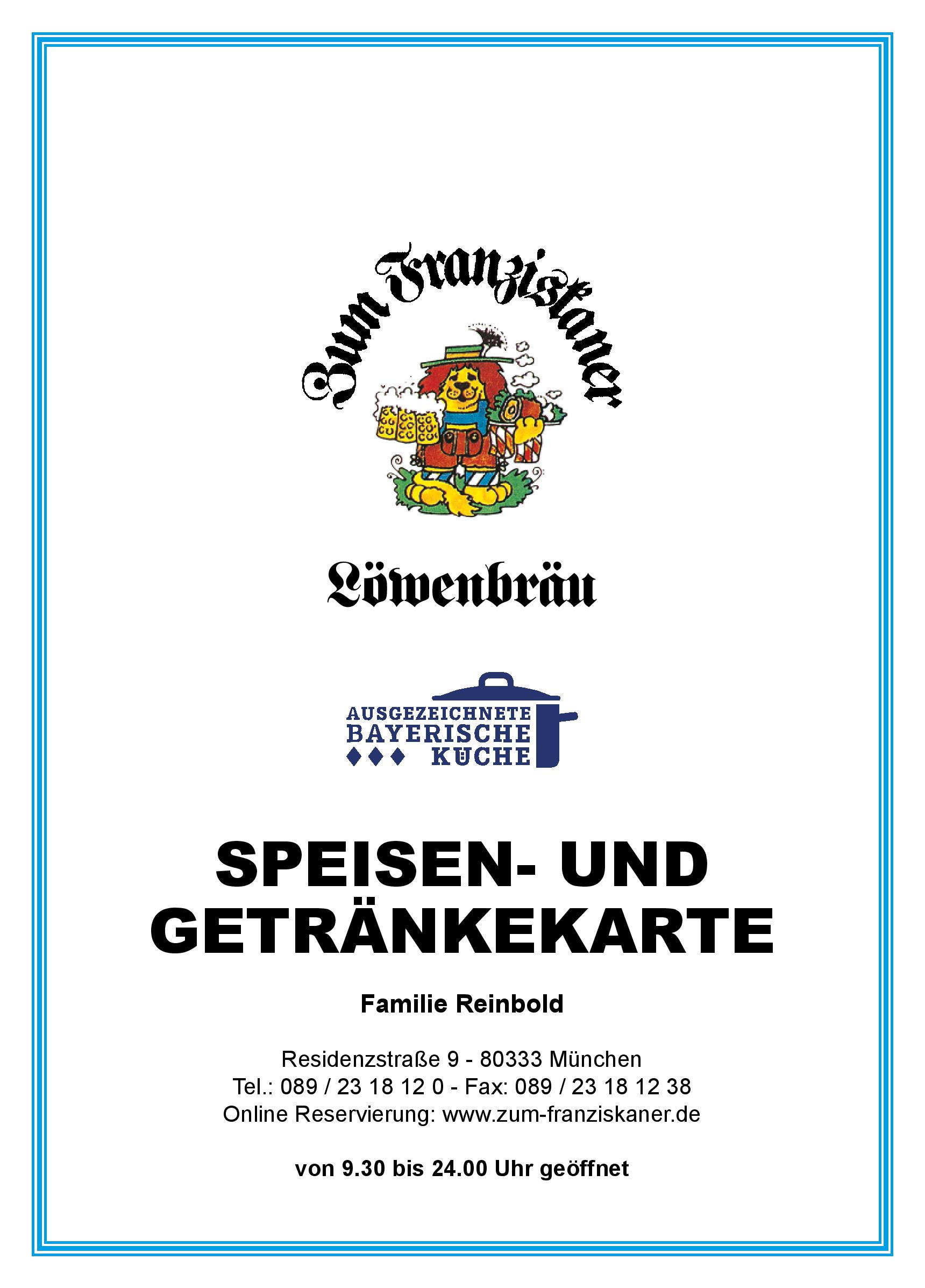 Speisekarte