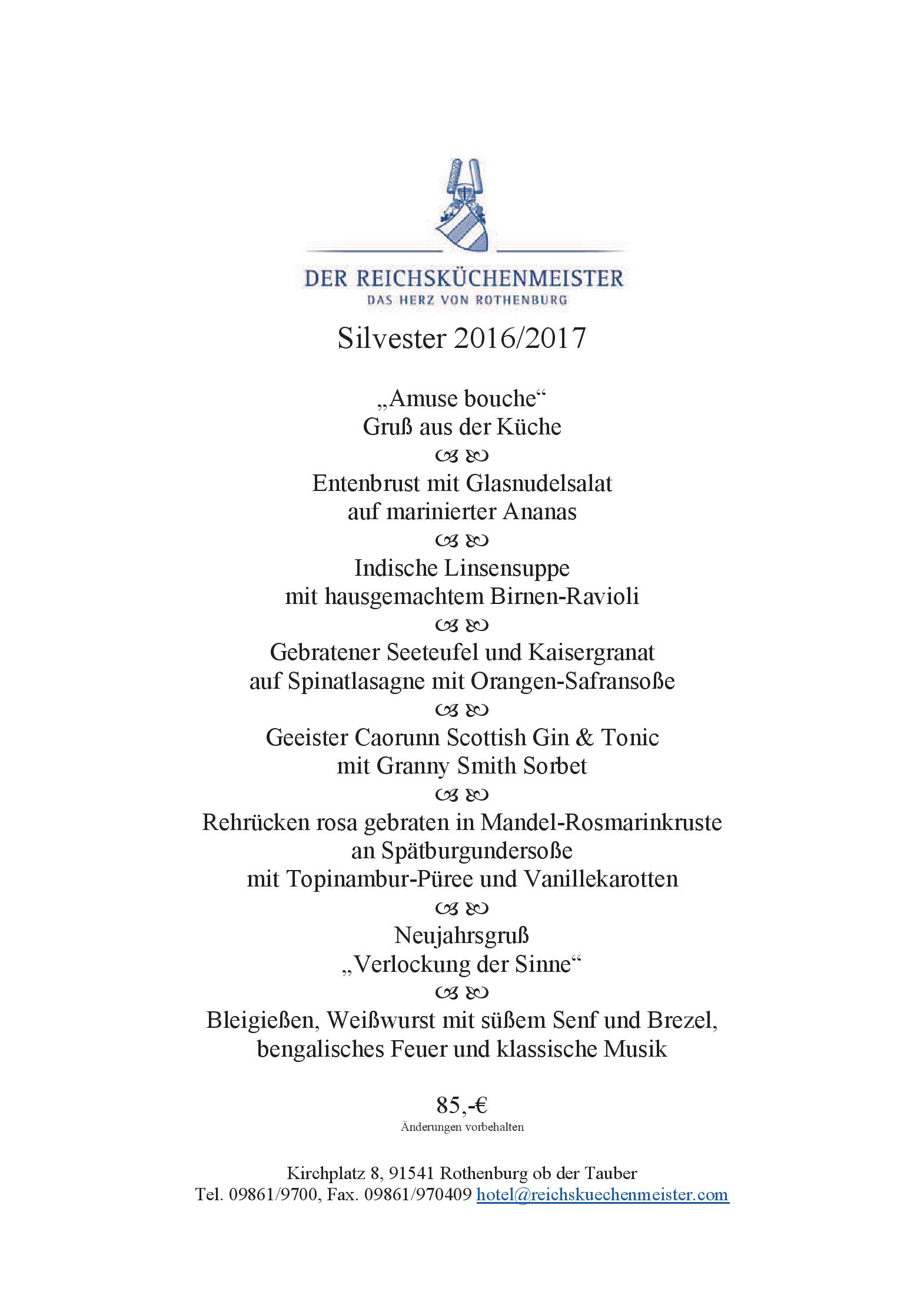 Speisekarte