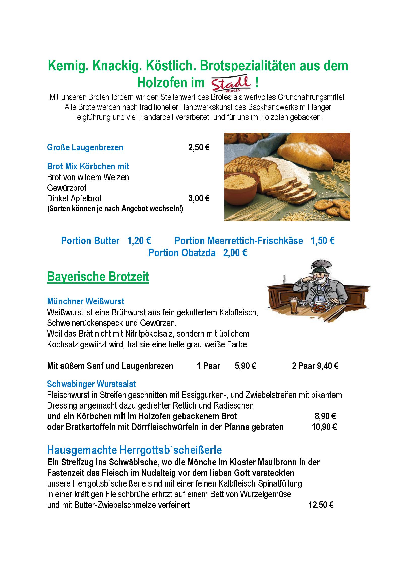 Speisekarte
