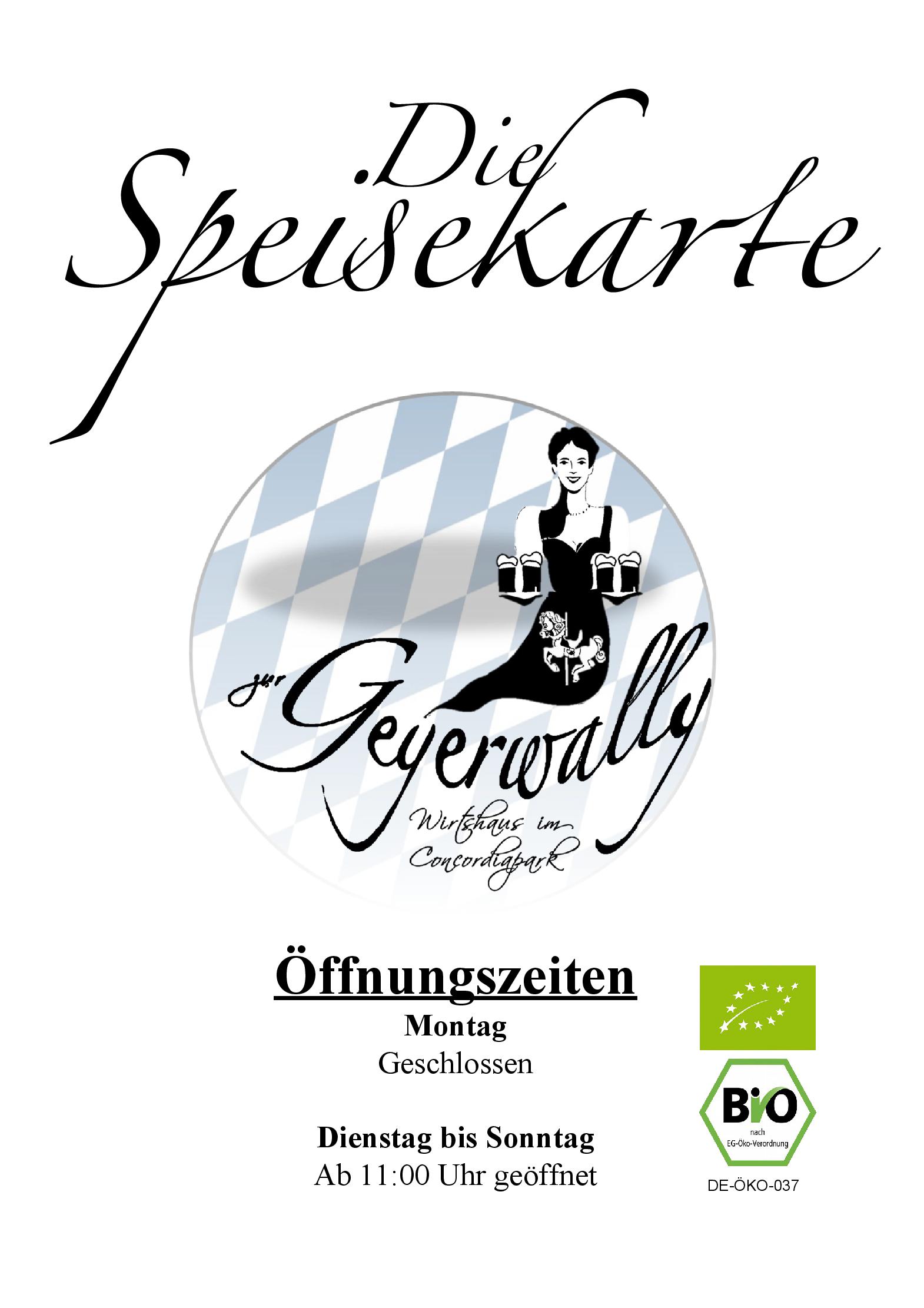 Speisekarte