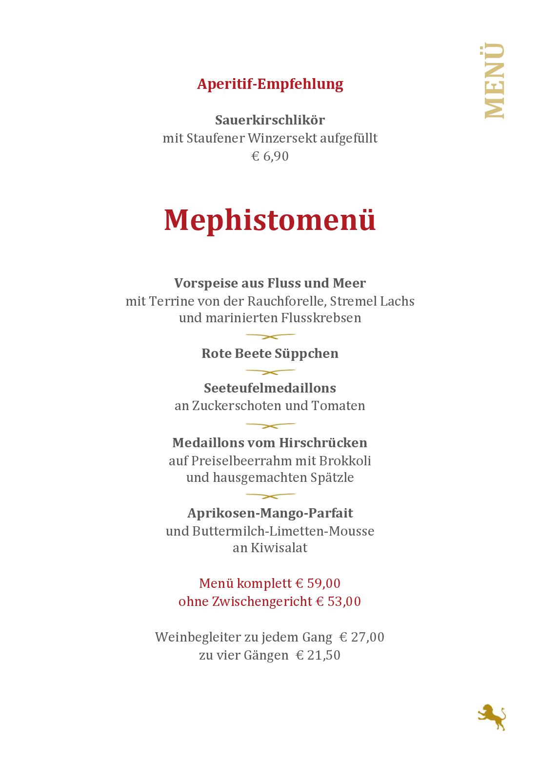 Speisekarte