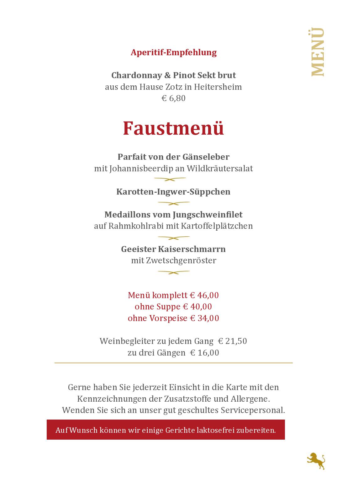 Speisekarte