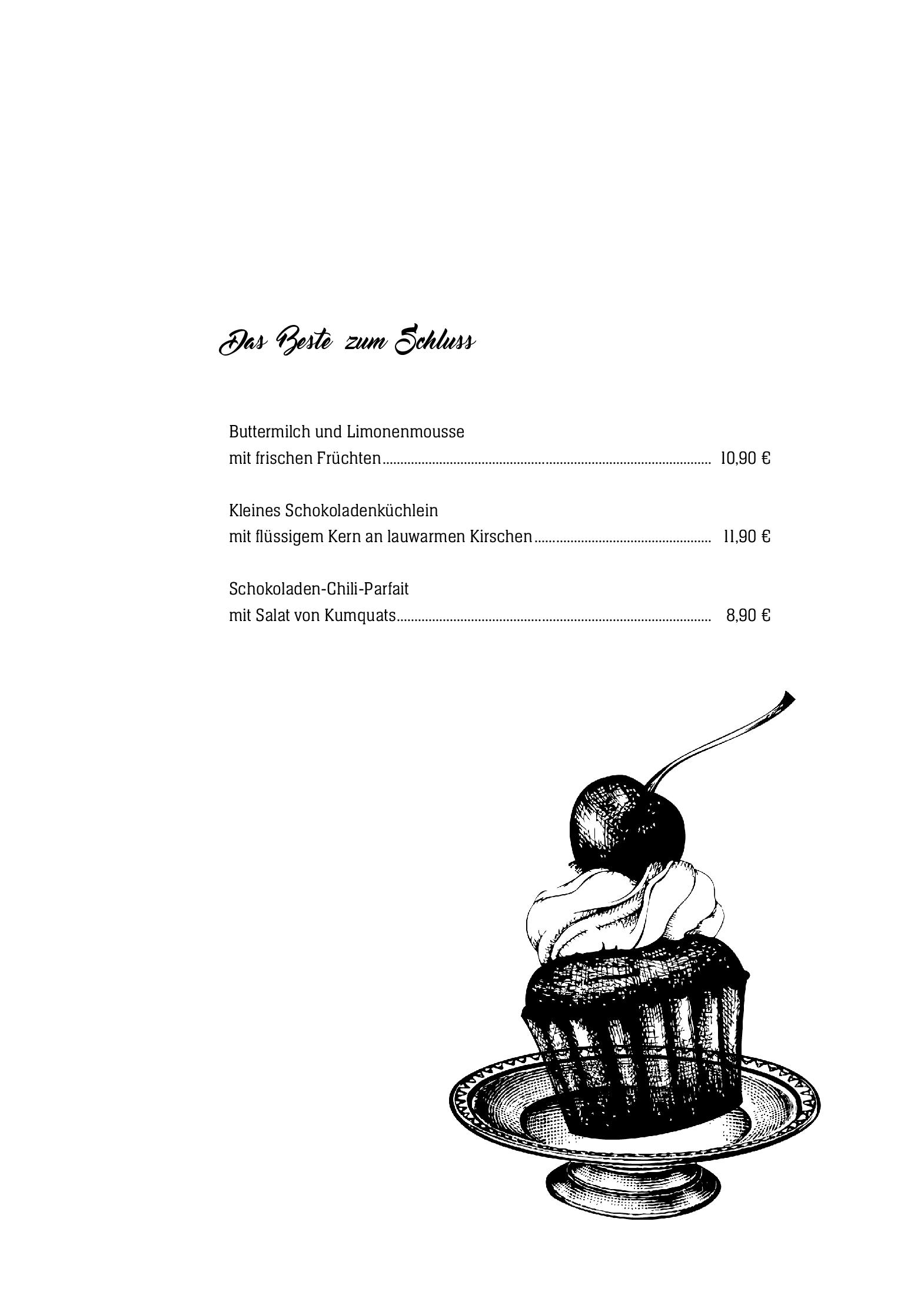 Speisekarte