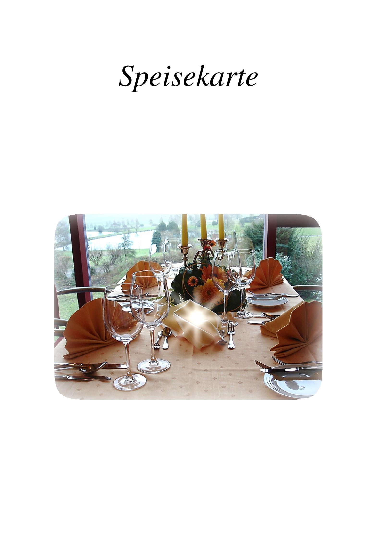 Speisekarte