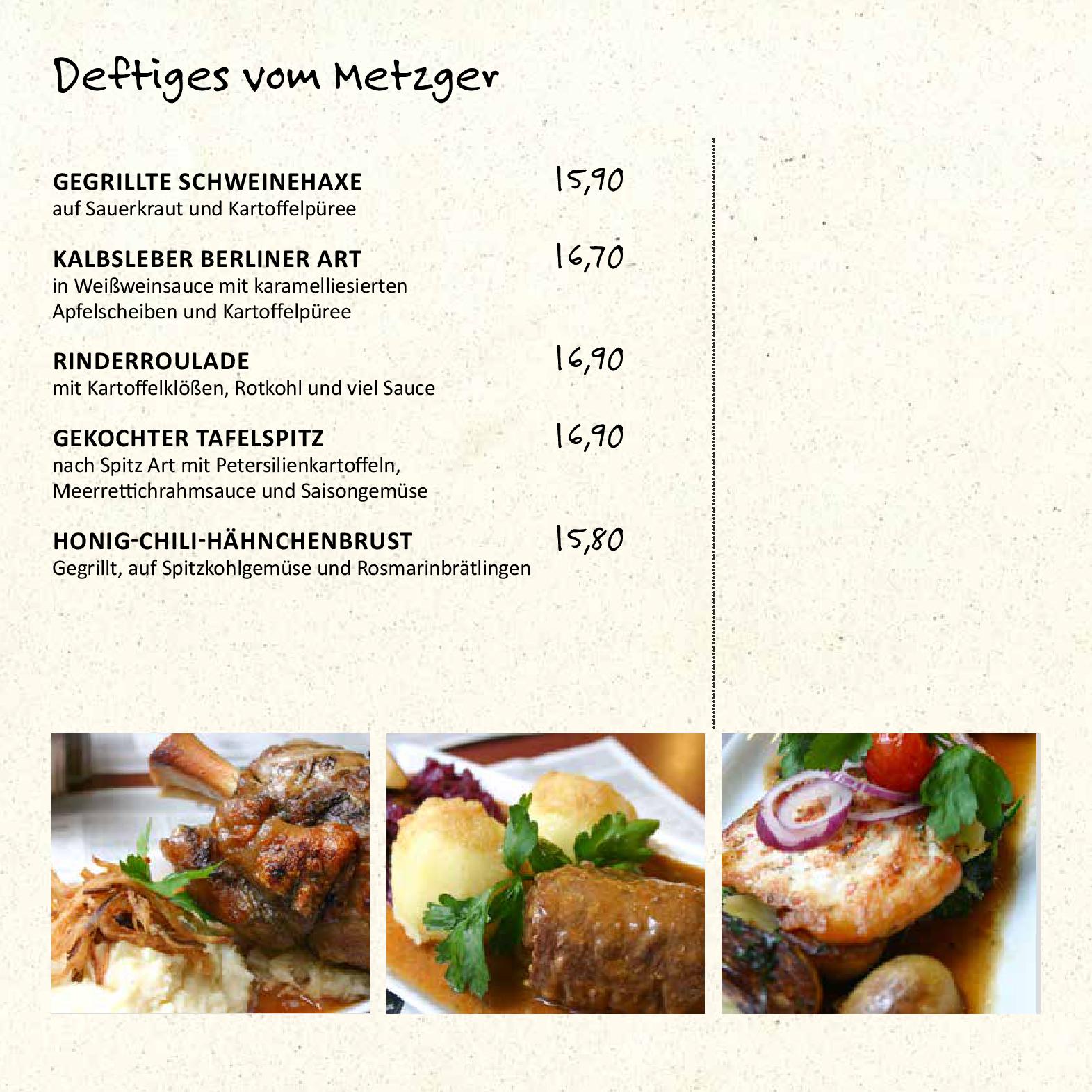 Speisekarte