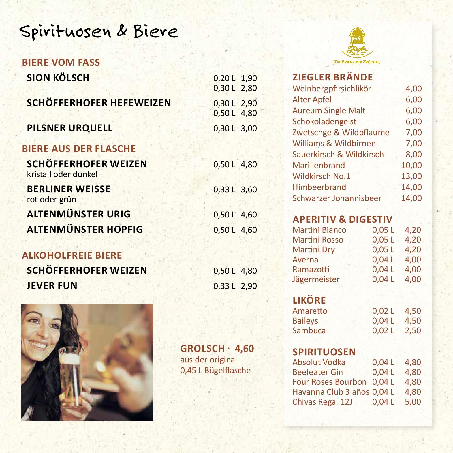 Speisekarte